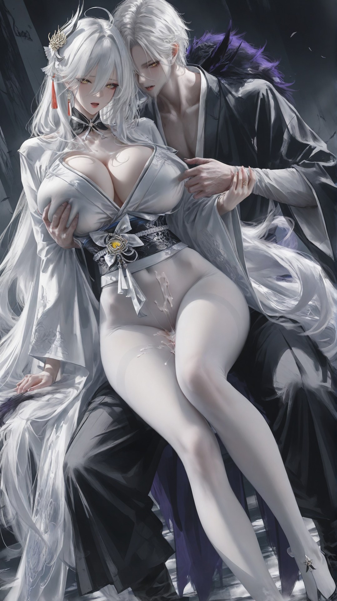 AI Porn - Azur Lane Hakuhou tất trắng, đồ bó sát, chi tiết nude người lớn bộ sưu tập AI 302P