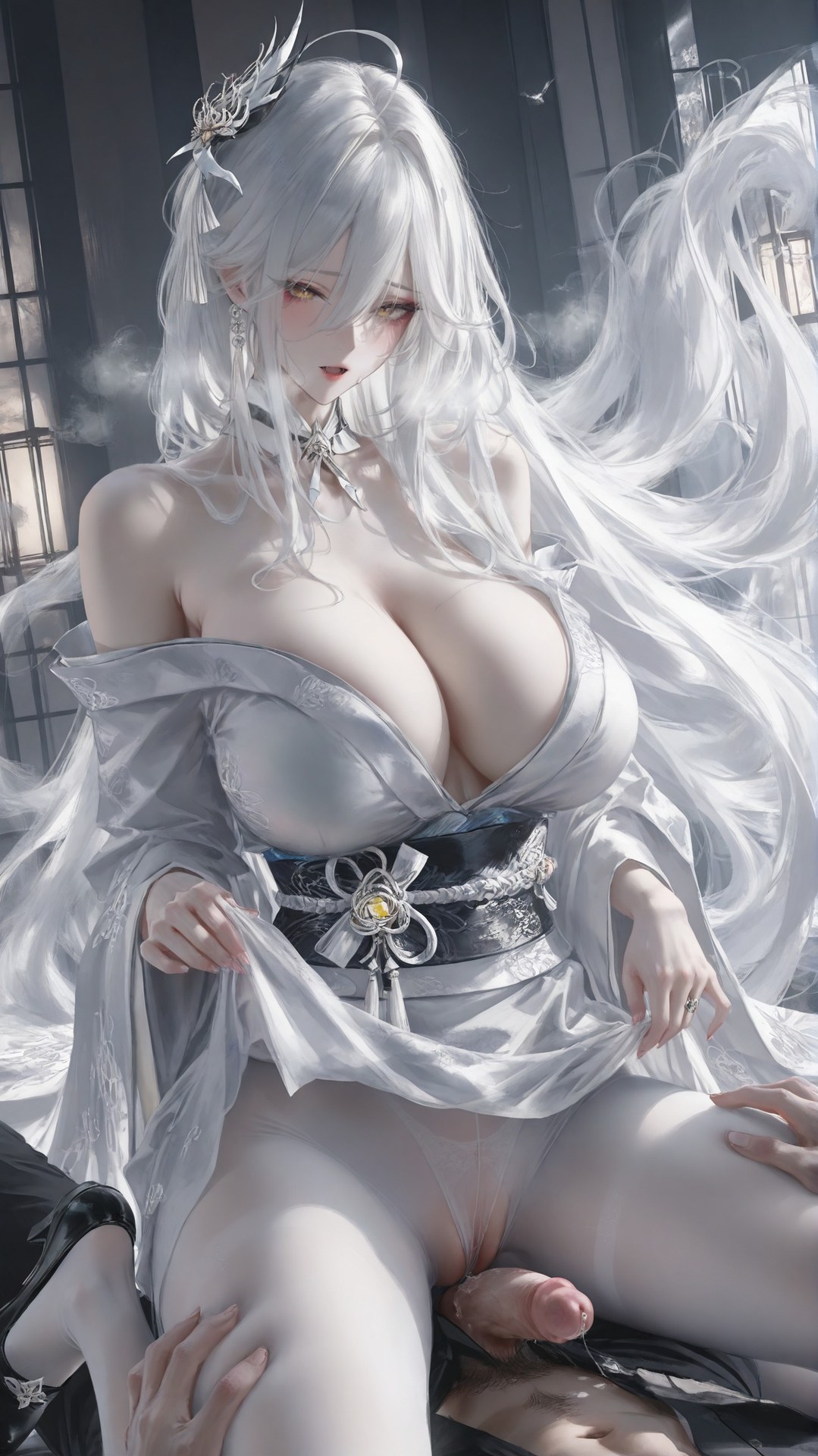 AI Porn - 碧蓝航线 白凤：白丝紧身衣露穴成人向图集 302P