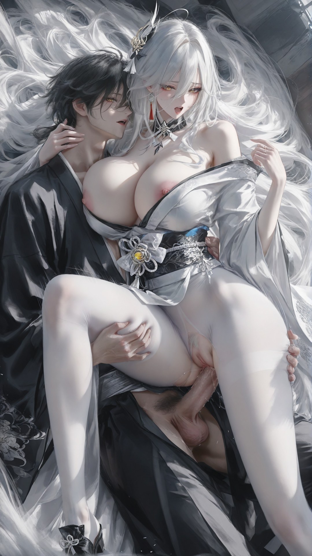 AI Porn - 碧蓝航线 白凤：白丝紧身衣露穴成人向图集 302P