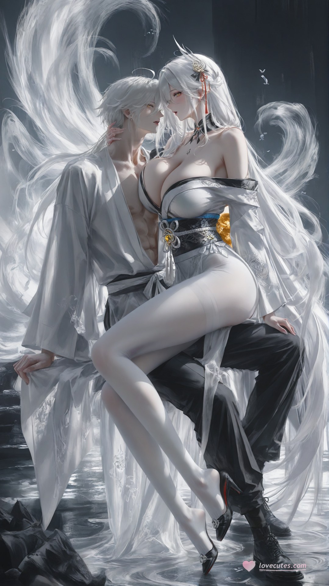 AI Porn - 碧蓝航线 白凤：白丝紧身衣露穴成人向图集 302P