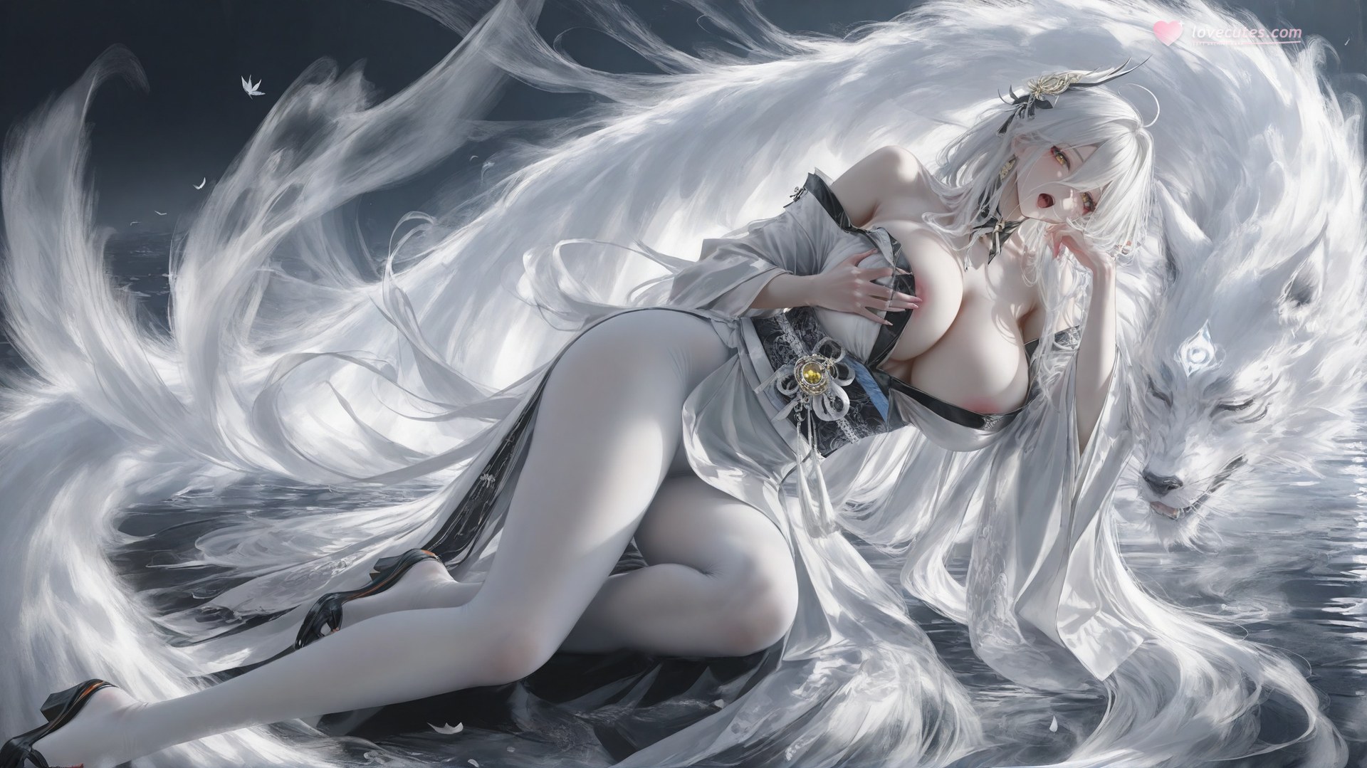 AI Porn - 碧藍航線 白鳳：白絲緊身衣露穴成人向圖集 302P