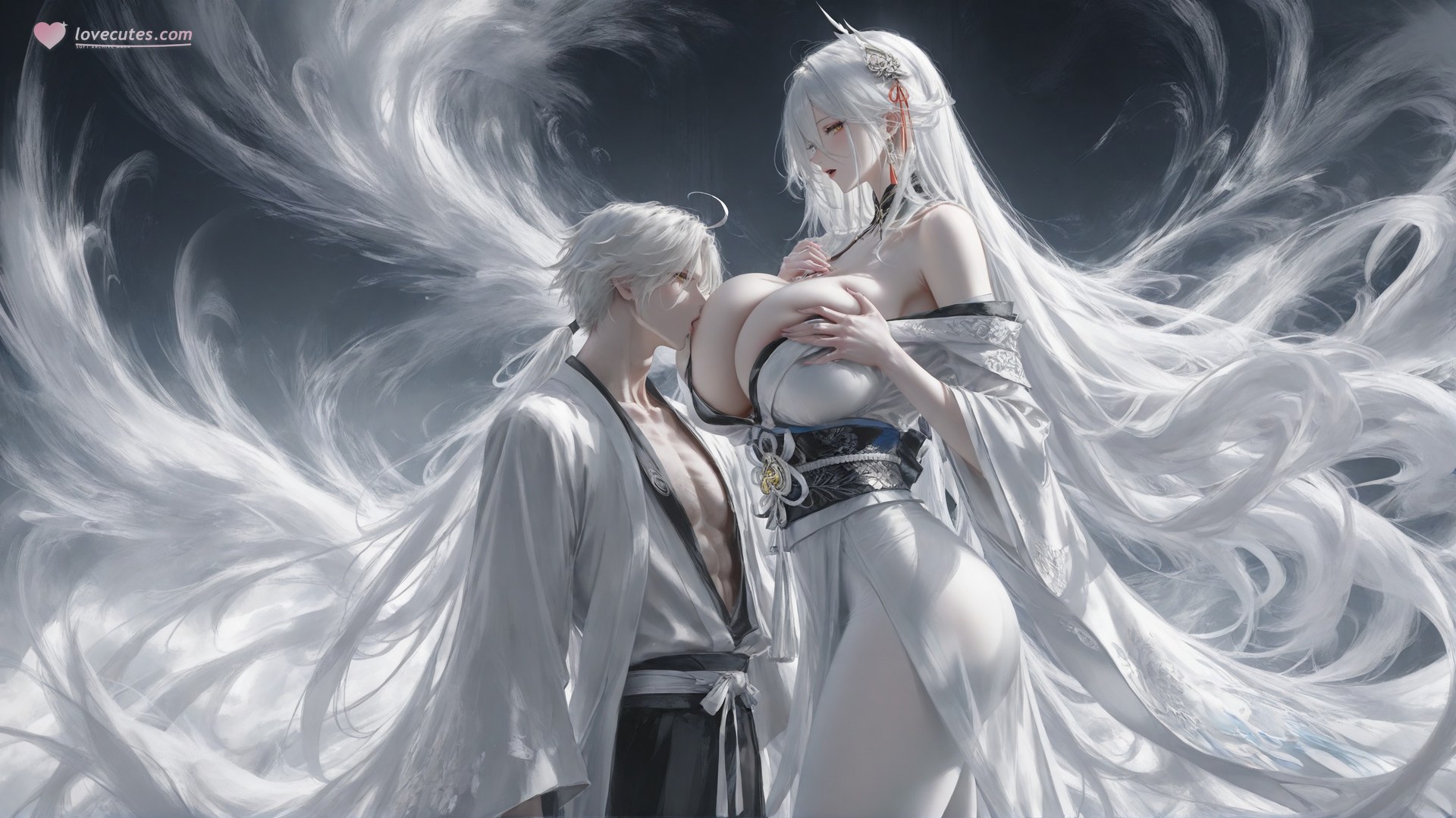 AI Porn - アズールレーン 白鳳 白ストッキング、ボディスーツ、露出ヌード AI画像ギャラリー 302P