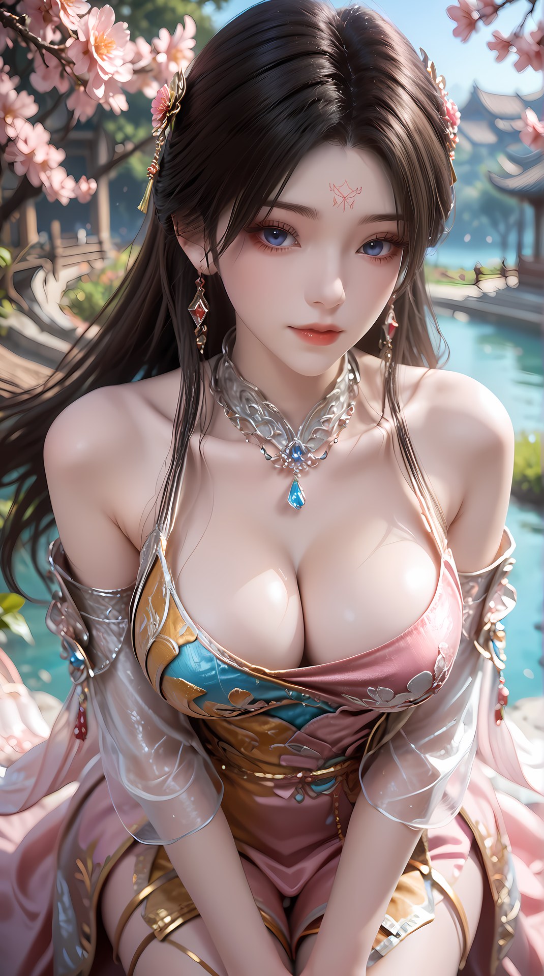 AI Porn - Gu Muqing bikini, wet-look styling, explicit nude detail AI Adult Gallery 92P