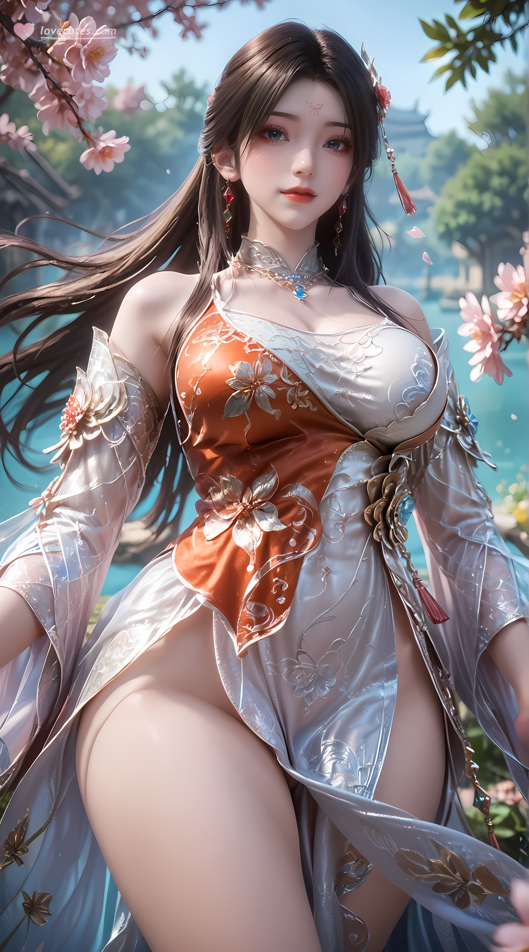 AI Porn - Gu Muqing bikini, wet-look styling, explicit nude detail AI Adult Gallery 92P