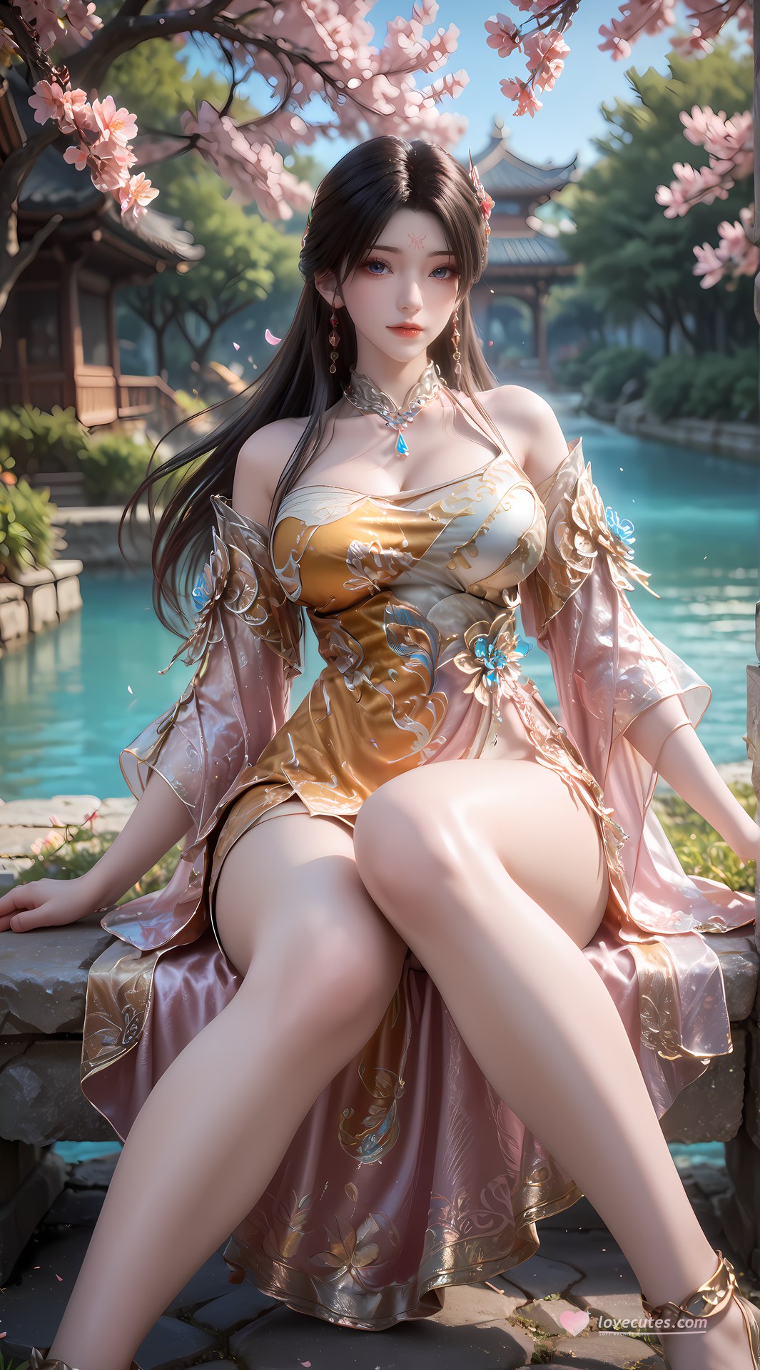 AI Porn - Gu Muqing bikini, wet-look styling, explicit nude detail AI Adult Gallery 92P