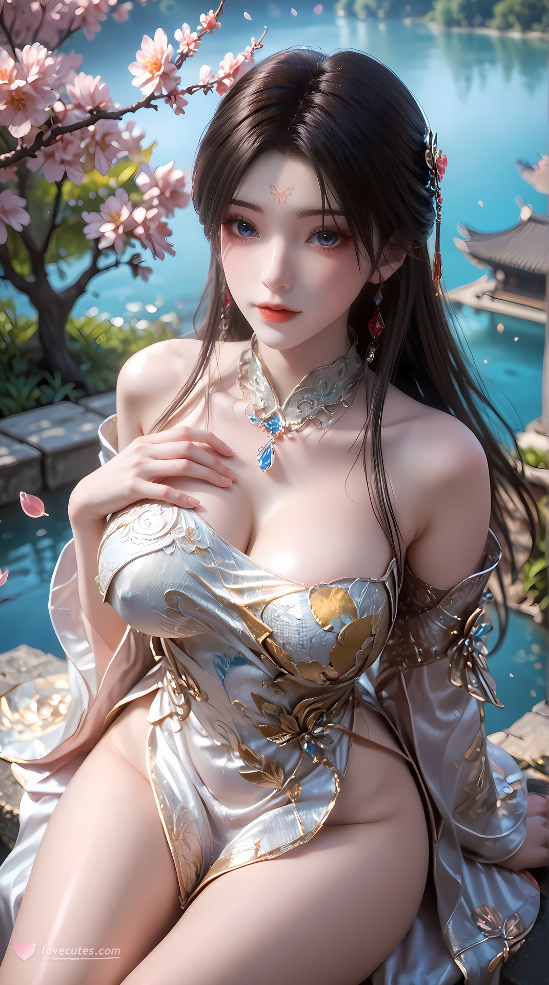 AI Porn - Gu Muqing bikini, phong cách ướt, chi tiết nude người lớn bộ sưu tập AI 92P