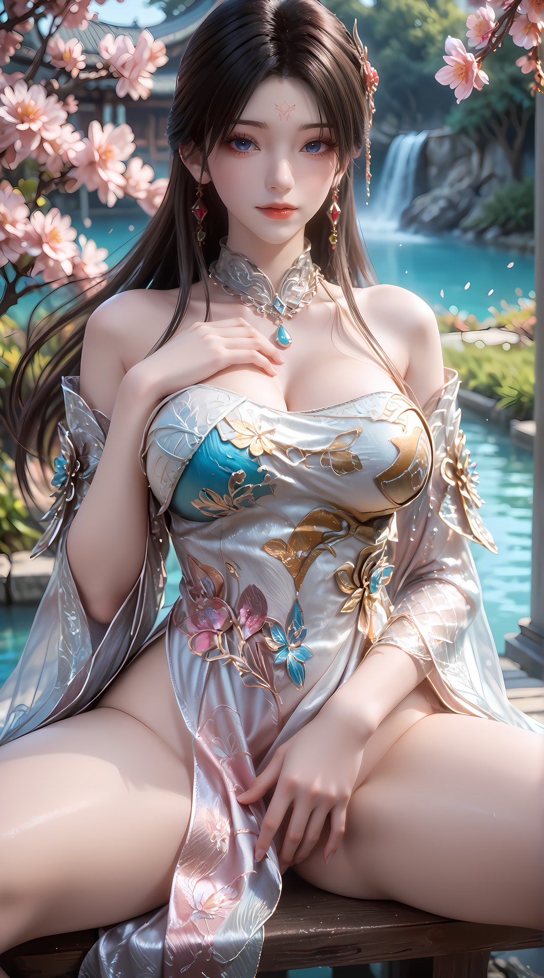 AI Porn - Gu Muqing bikini, phong cách ướt, chi tiết nude người lớn bộ sưu tập AI 92P