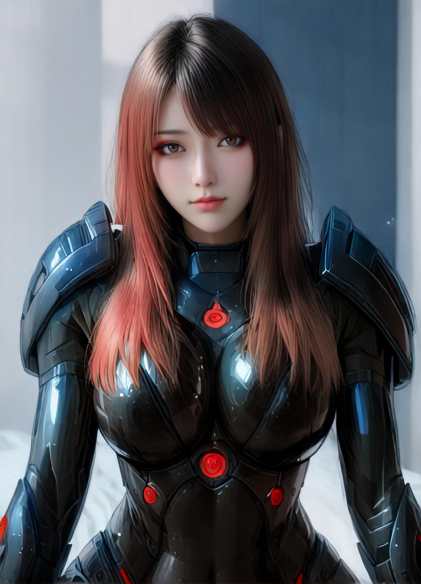 AI Porn - Qiangwei bodysuit, wet-look styling, explicit nude detail AI Adult Gallery 99P