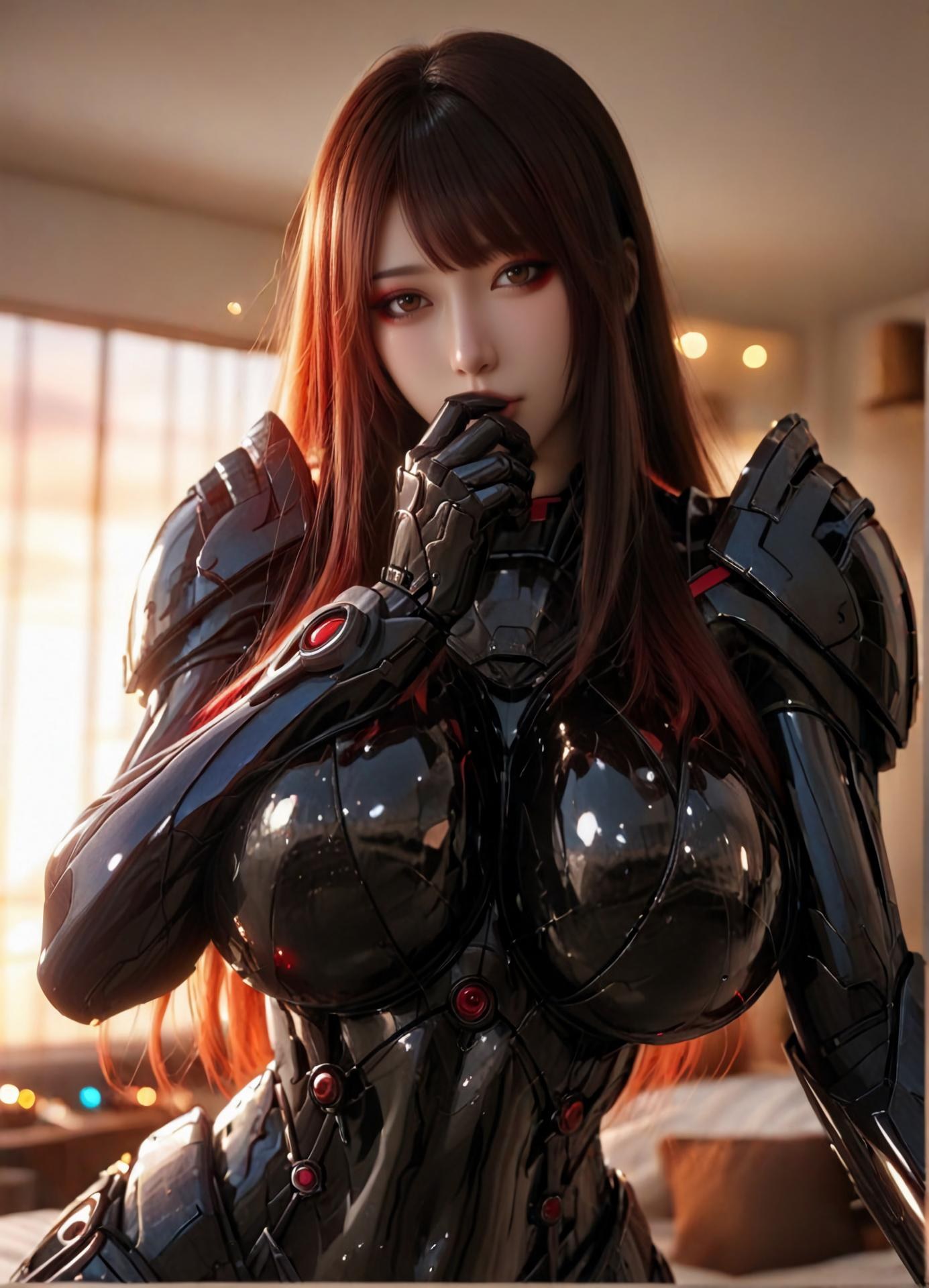 AI Porn - 薔薇：緊身衣濕身露穴成人向圖集 99P