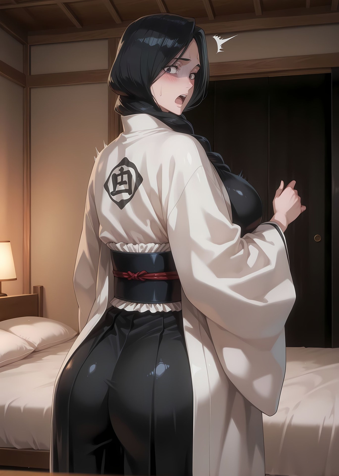 AI Generated Anime Girl - 死神 卯之花烈：緊身衣和服濕身角色圖集 403P