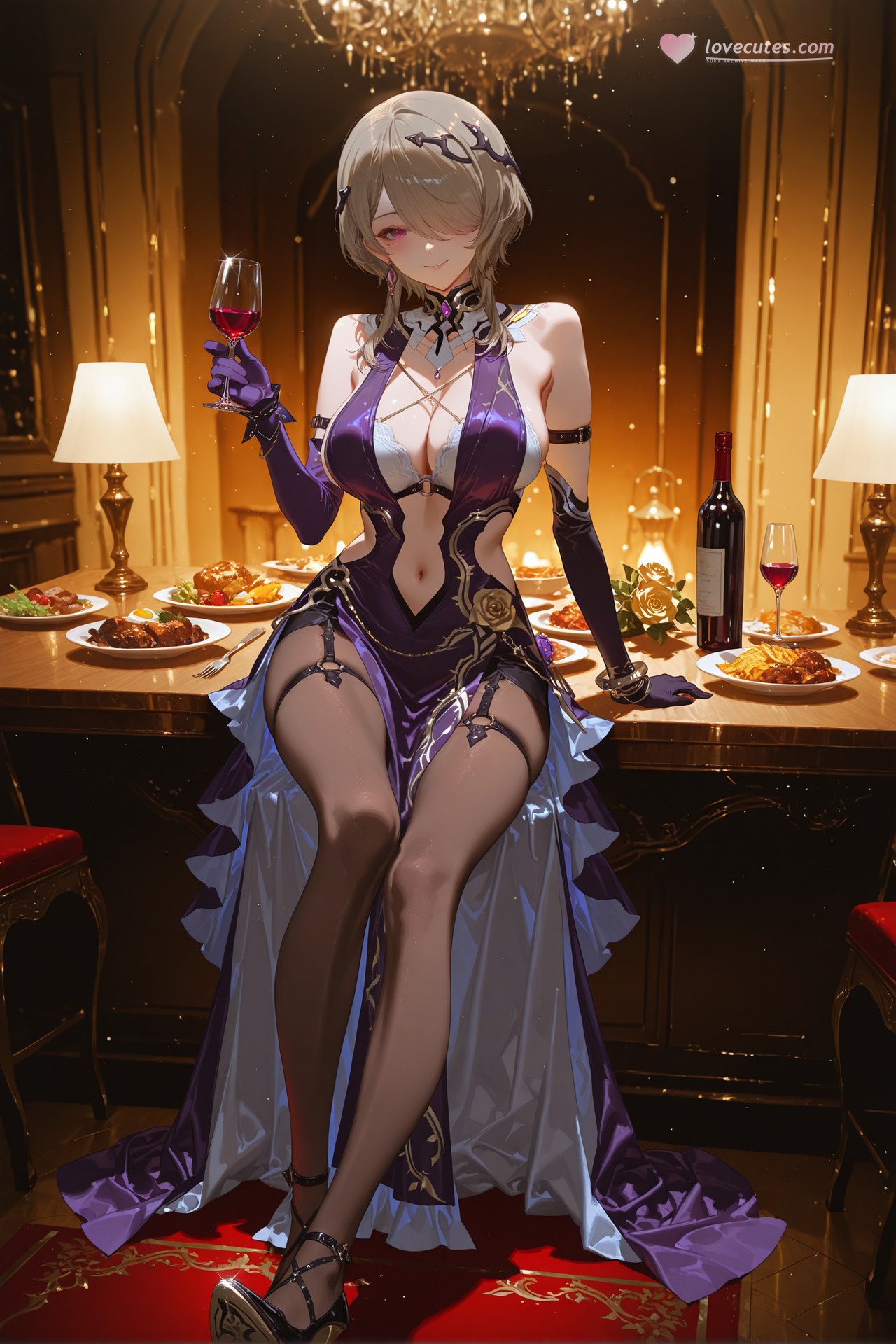 AI Porn - JiongBaotai 블랙 스타킹 레이스 란제리 바디수트 젖은 연출 AI 이미지 갤러리 84P