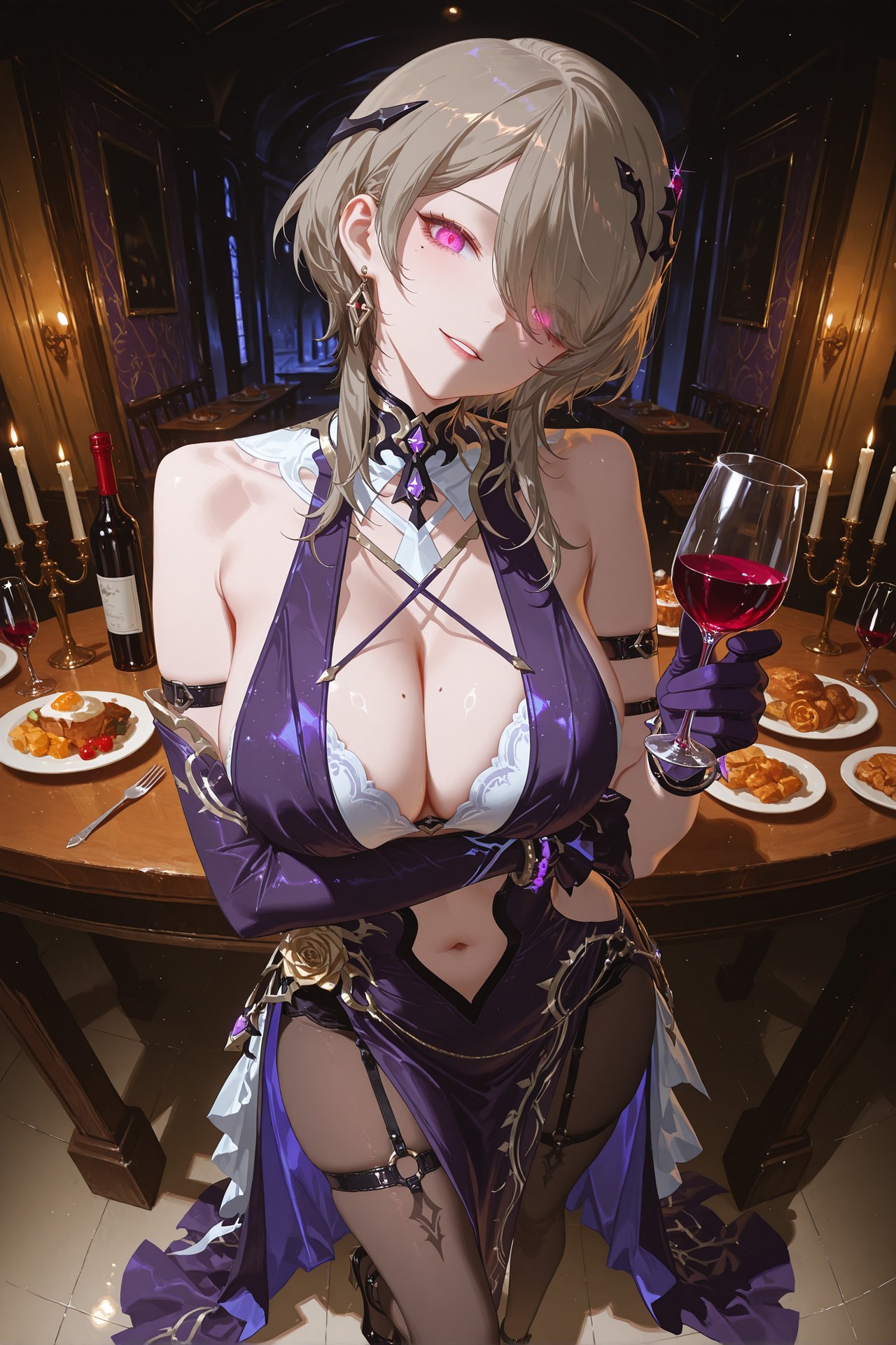 AI Porn - JiongBaotai 블랙 스타킹 레이스 란제리 바디수트 젖은 연출 AI 이미지 갤러리 84P