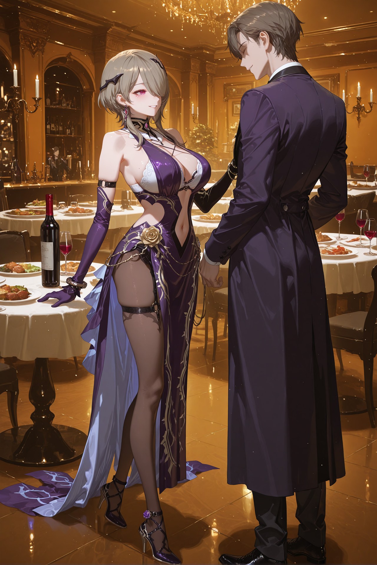 AI Porn - JiongBaotai 블랙 스타킹 레이스 란제리 바디수트 젖은 연출 AI 이미지 갤러리 84P