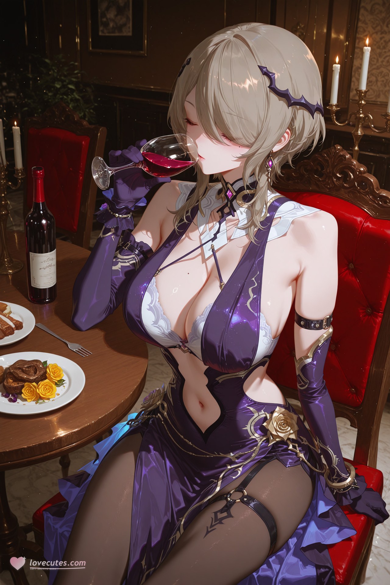 AI Porn - JiongBaotai 블랙 스타킹 레이스 란제리 바디수트 젖은 연출 AI 이미지 갤러리 84P