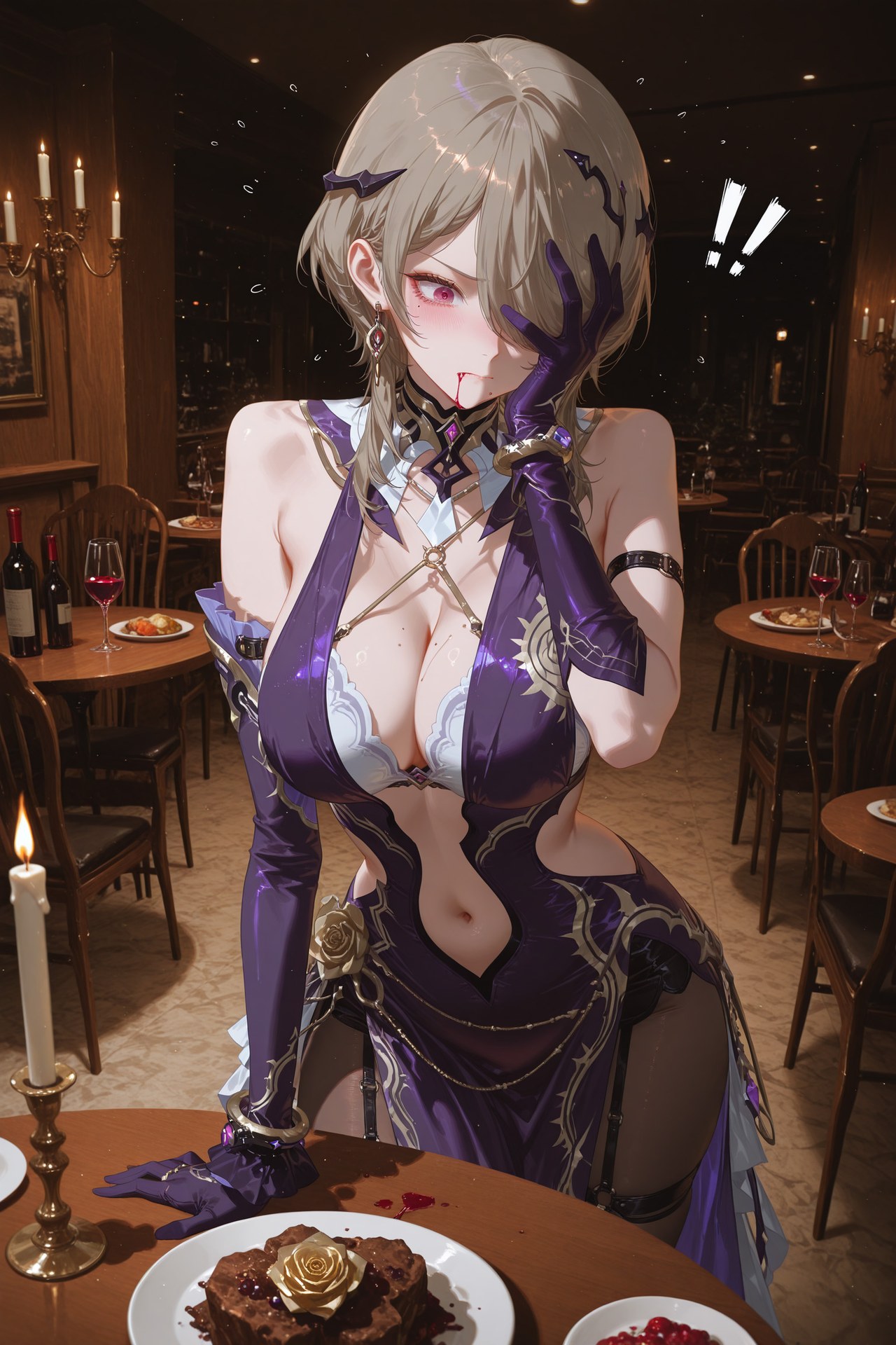 AI Porn - JiongBaotai 블랙 스타킹 레이스 란제리 바디수트 젖은 연출 AI 이미지 갤러리 84P