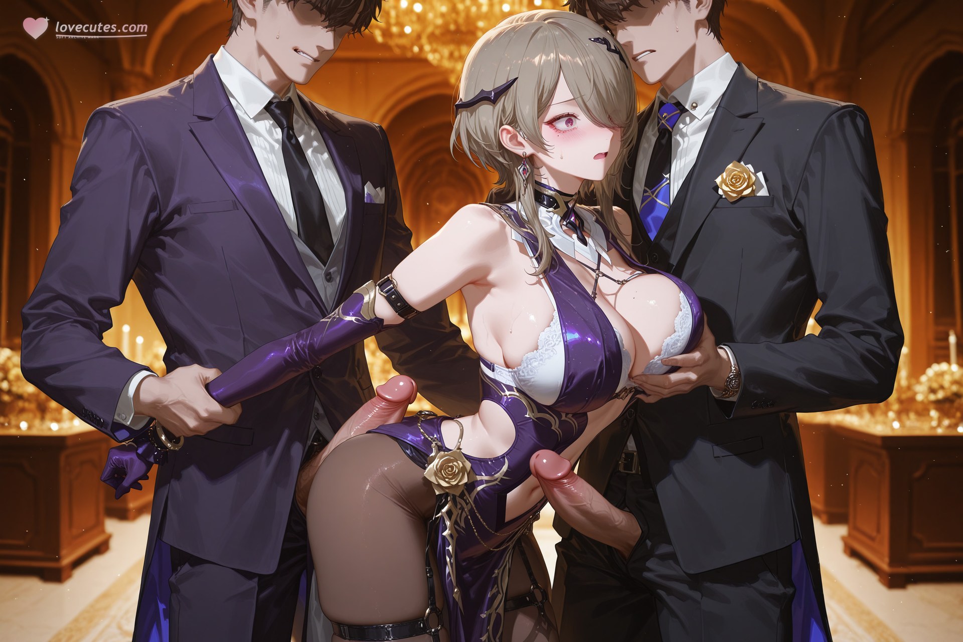 AI Porn - JiongBaotai tất đen nội y ren đồ bó sát phong cách ướt bộ sưu tập AI 84P