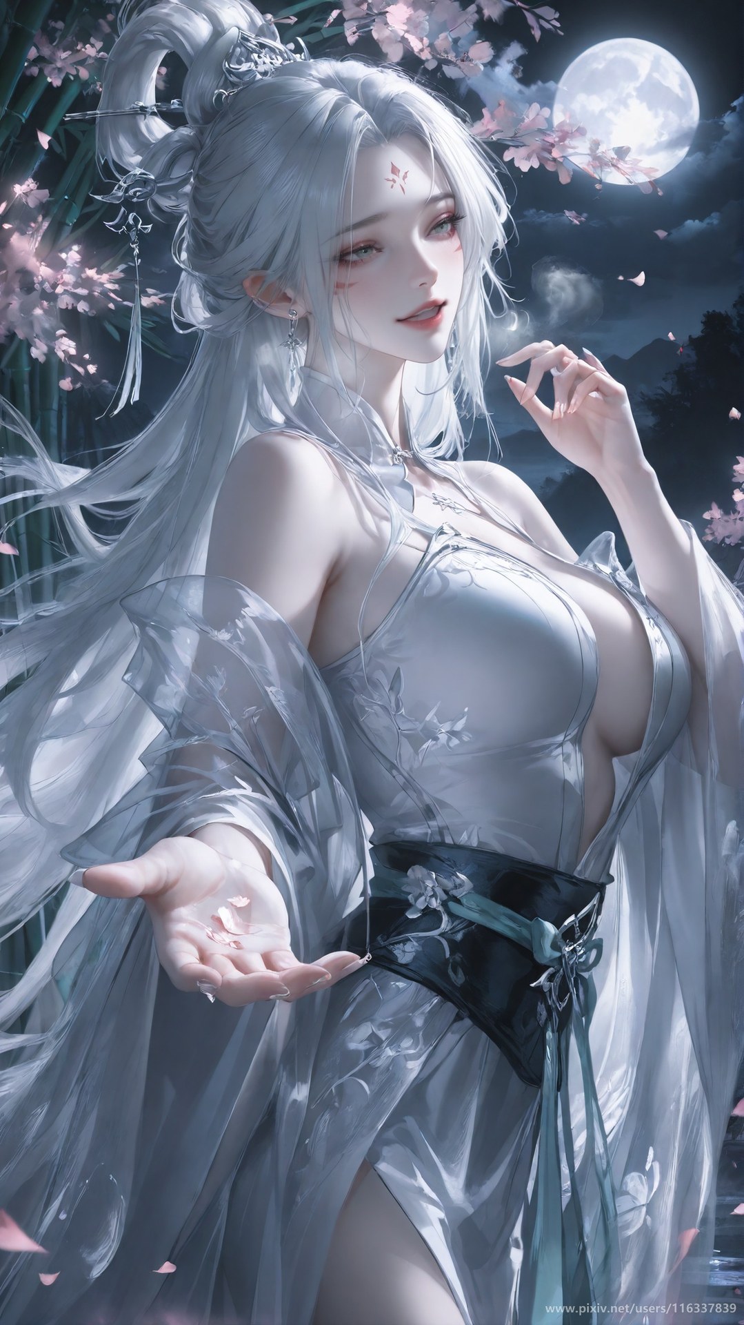 AI Nudes - Taiji Bahuang Xiaobai lace lingerie bodysuit topless AI Gallery 234P