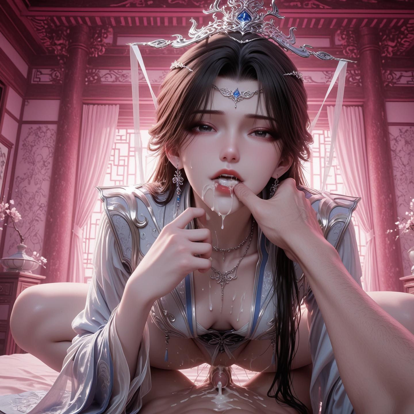AI Porn - Renegade Immortal Li Muwan đồ bó sát phong cách ướt bộ sưu tập AI 124P