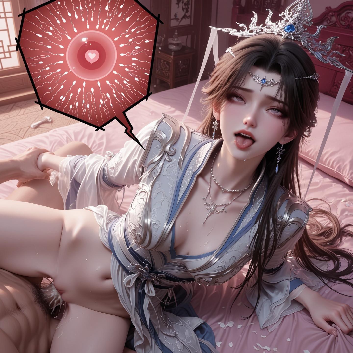 AI Porn - Renegade Immortal Li Muwan ชุดรัดรูป ลุคเปียกน้ำ แกลเลอรี AI 124P