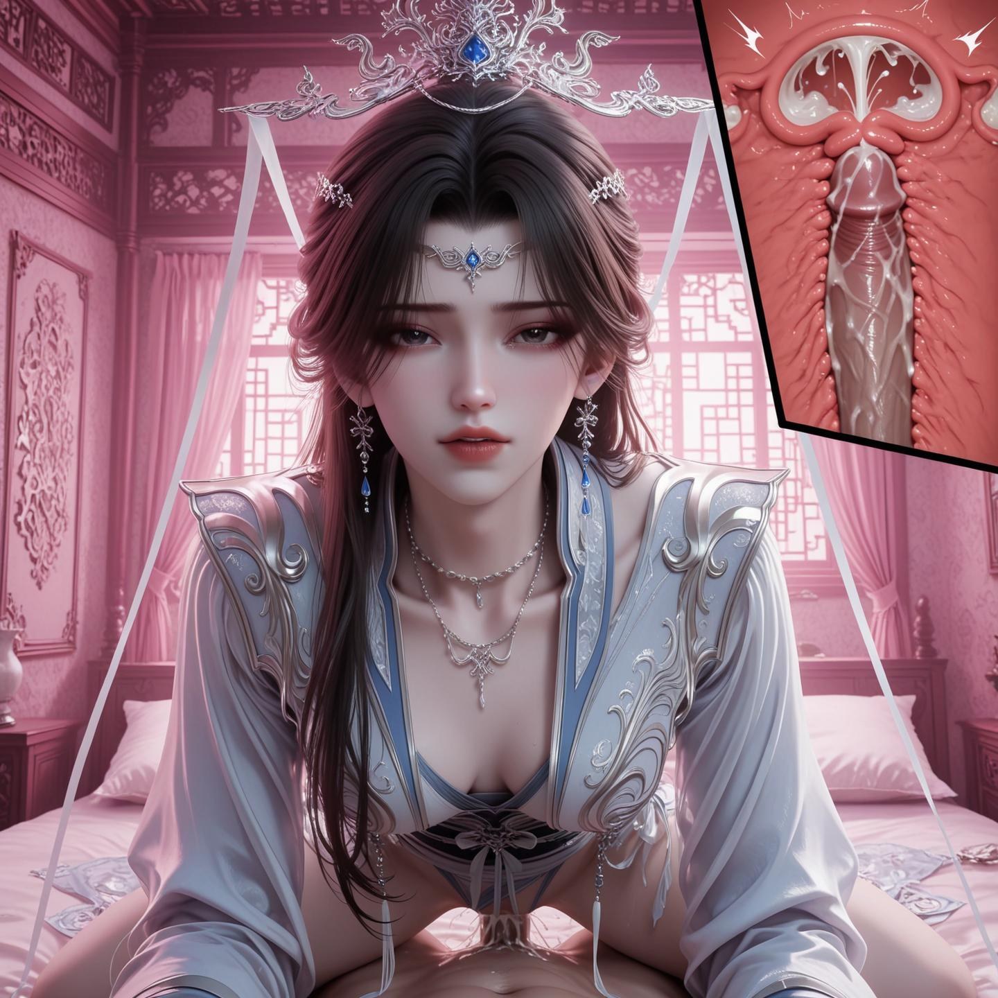 AI Porn - Renegade Immortal Li Muwan ชุดรัดรูป ลุคเปียกน้ำ แกลเลอรี AI 124P