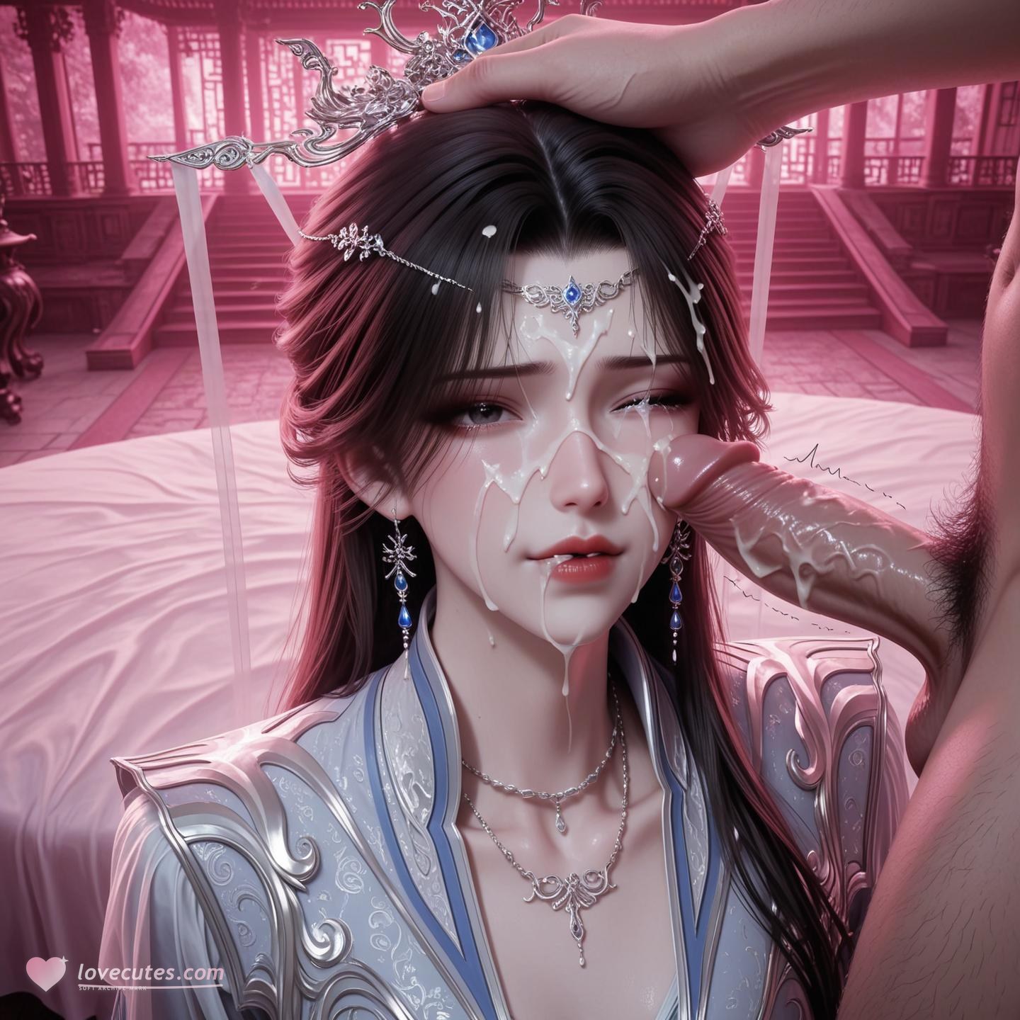 AI Porn - Renegade Immortal Li Muwan ชุดรัดรูป ลุคเปียกน้ำ แกลเลอรี AI 124P