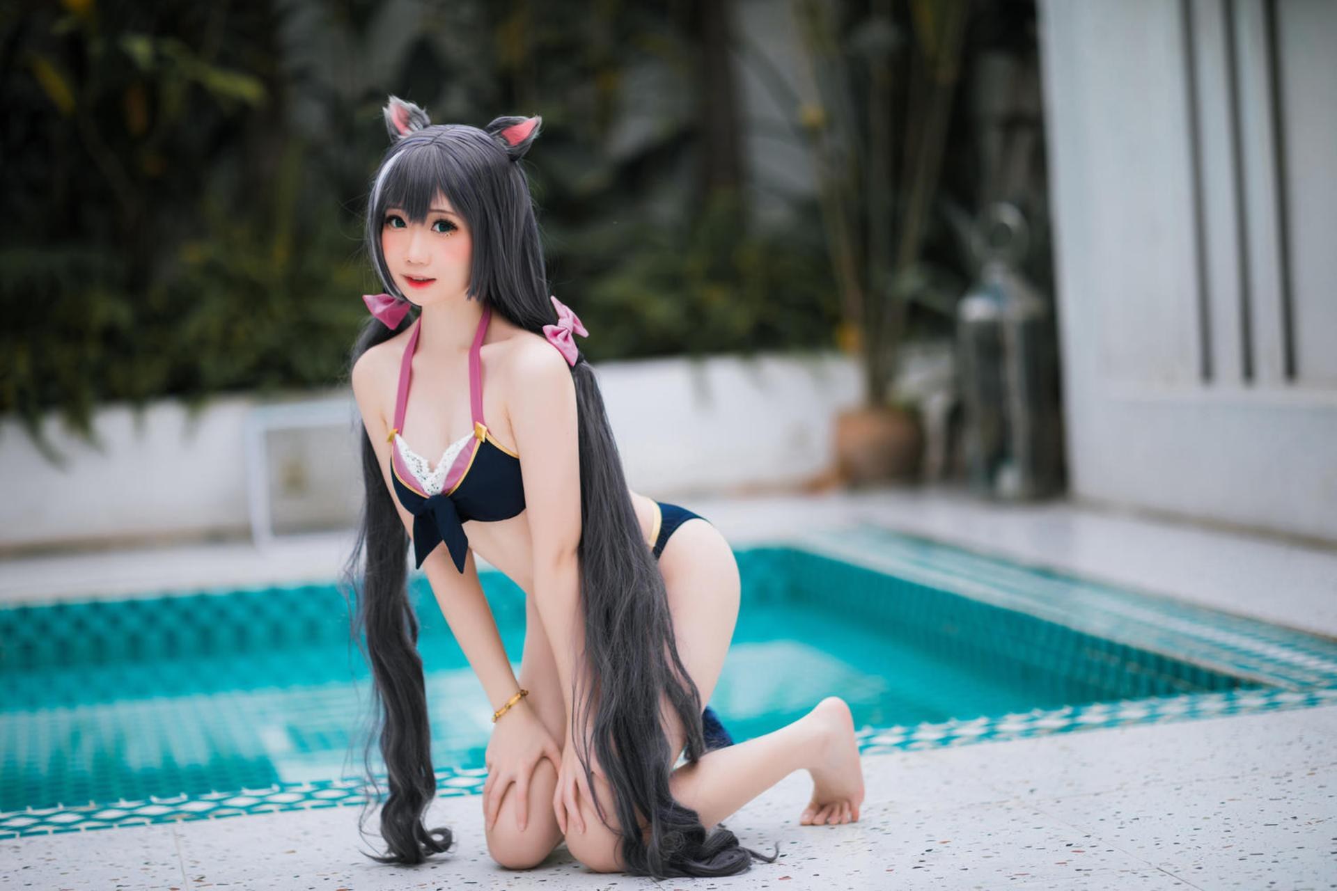[Cosplay] Menmentan โฟโต้เซ็ต cosplay, swimsuit, bikini, leg-focused poses 20P