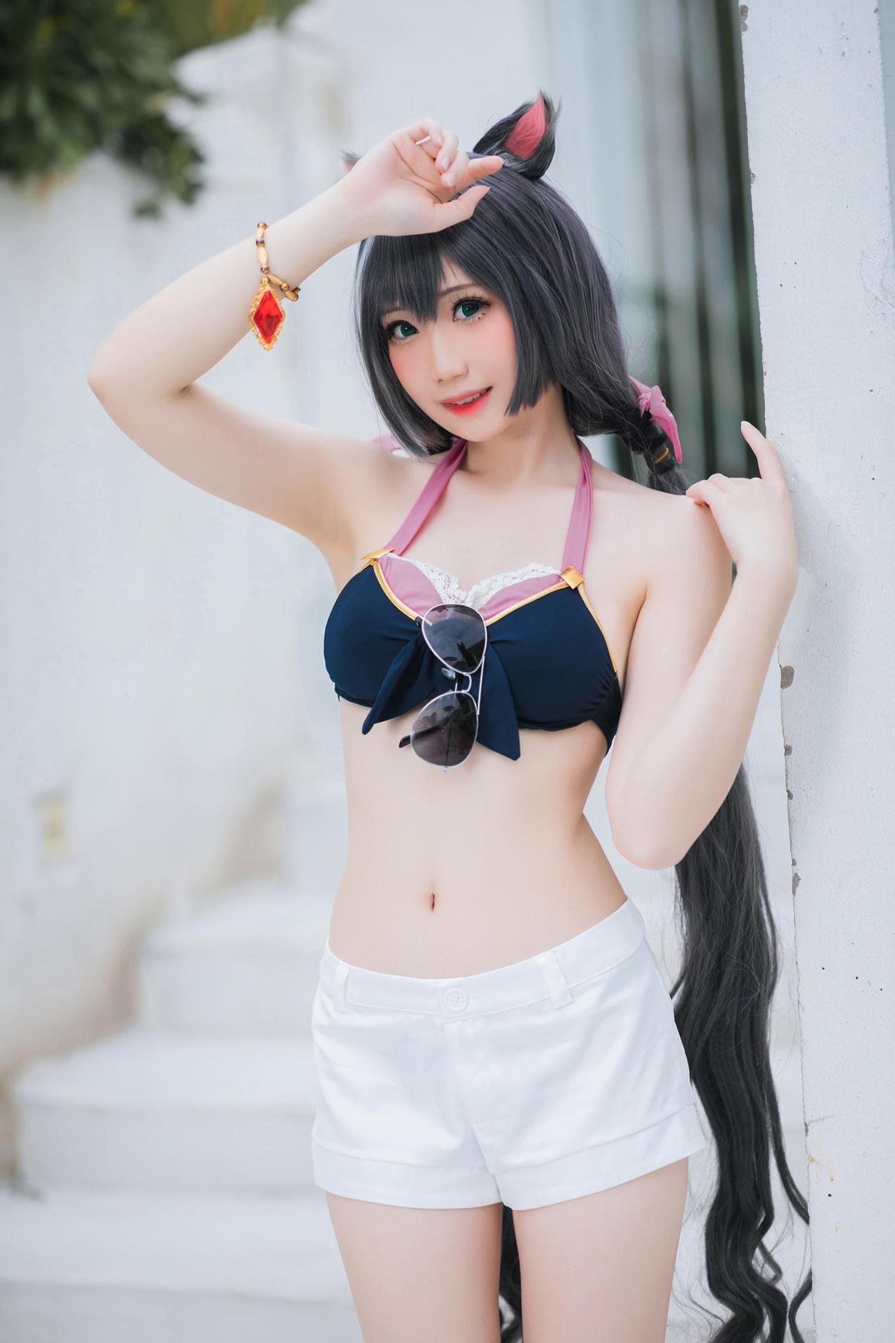 [Cosplay] Menmentan โฟโต้เซ็ต cosplay, swimsuit, bikini, leg-focused poses 20P
