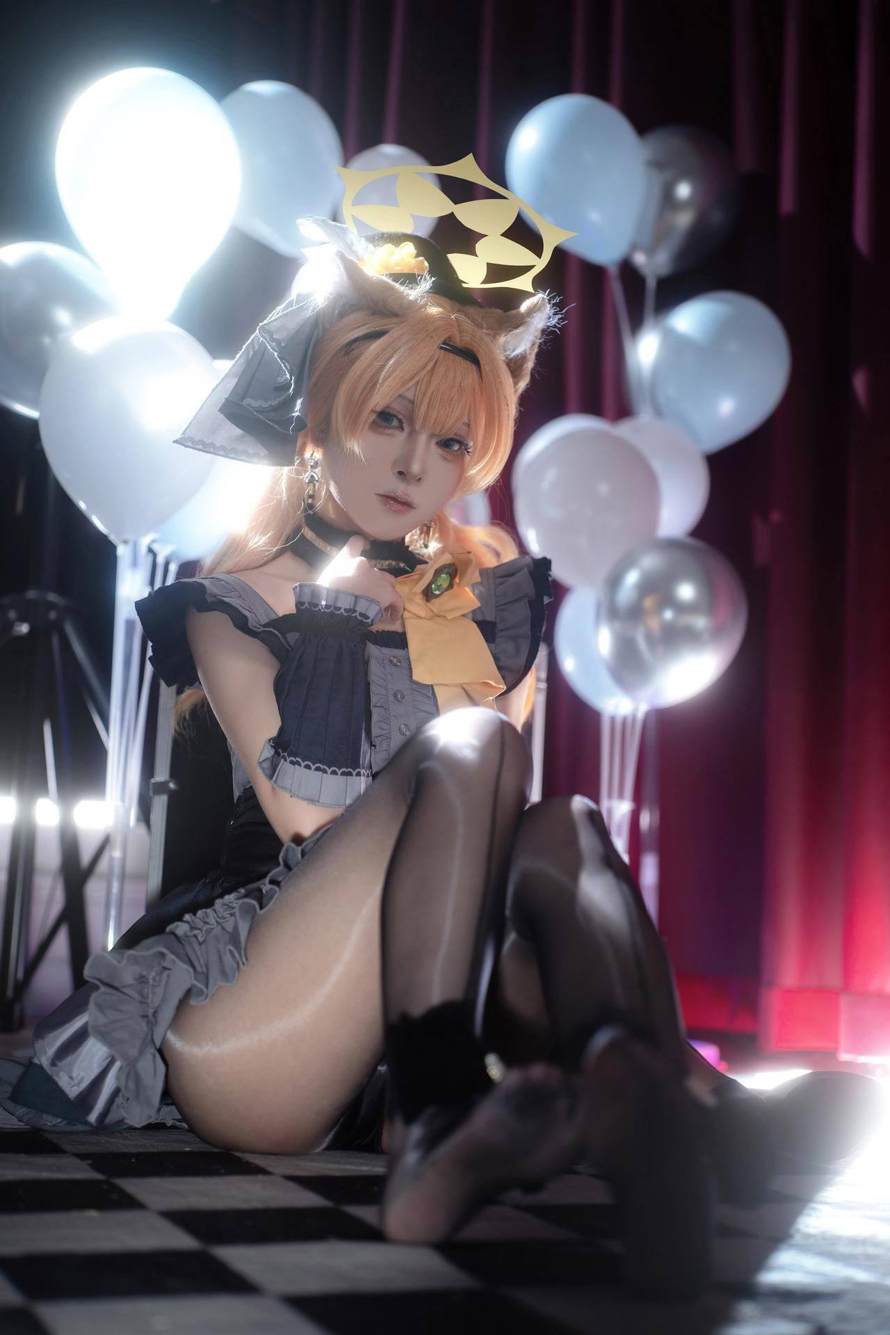 [Cosplay] Vector Fish - MissKON coser cosplay, black stockings, leg-focused poses 40P