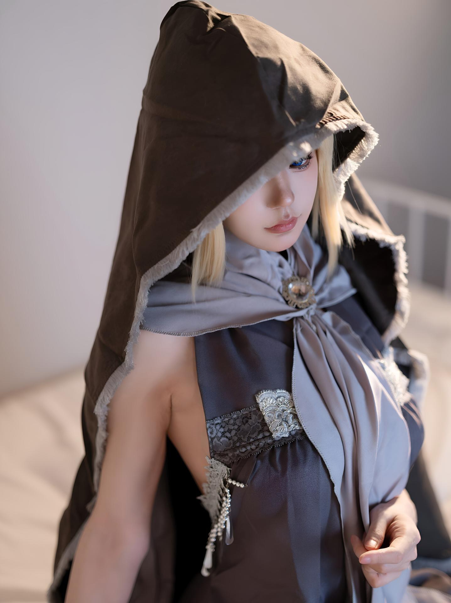 [Cosplay] Ogura Chiyo w โฟโต้เซ็ต cosplay, black stockings, cleavage styling 58P
