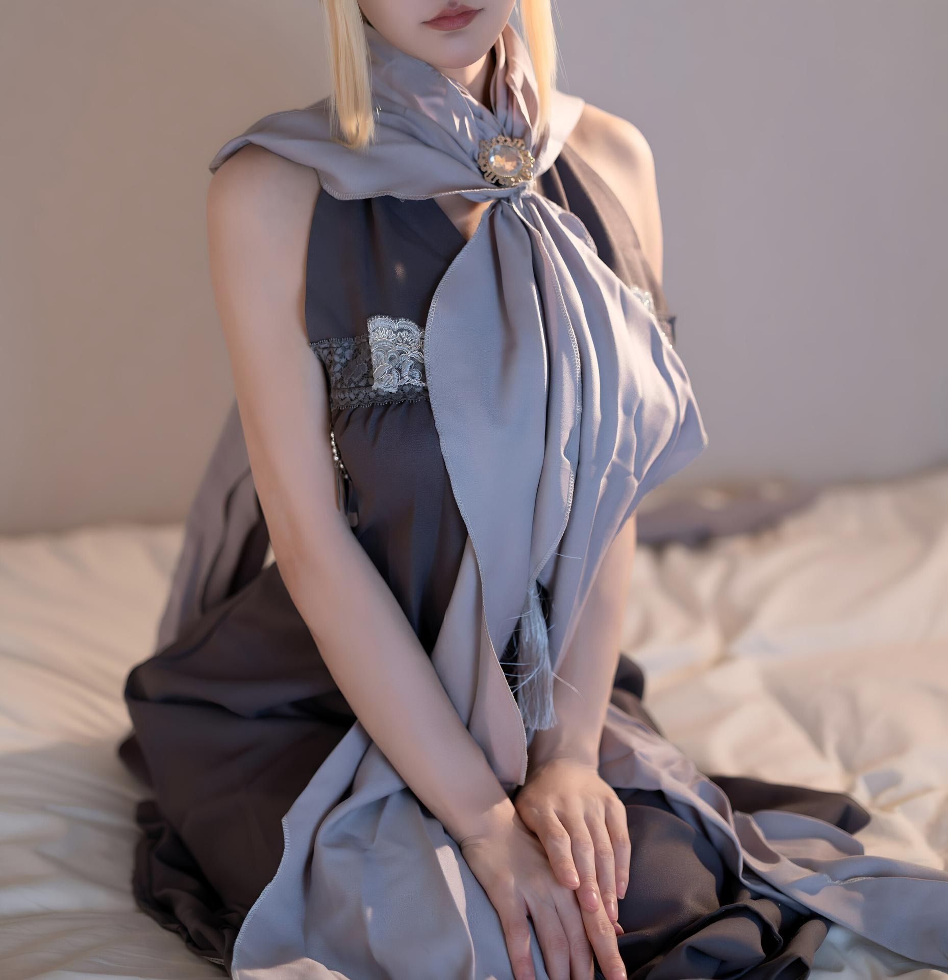 [Cosplay] Ogura Chiyo w โฟโต้เซ็ต cosplay, black stockings, cleavage styling 58P