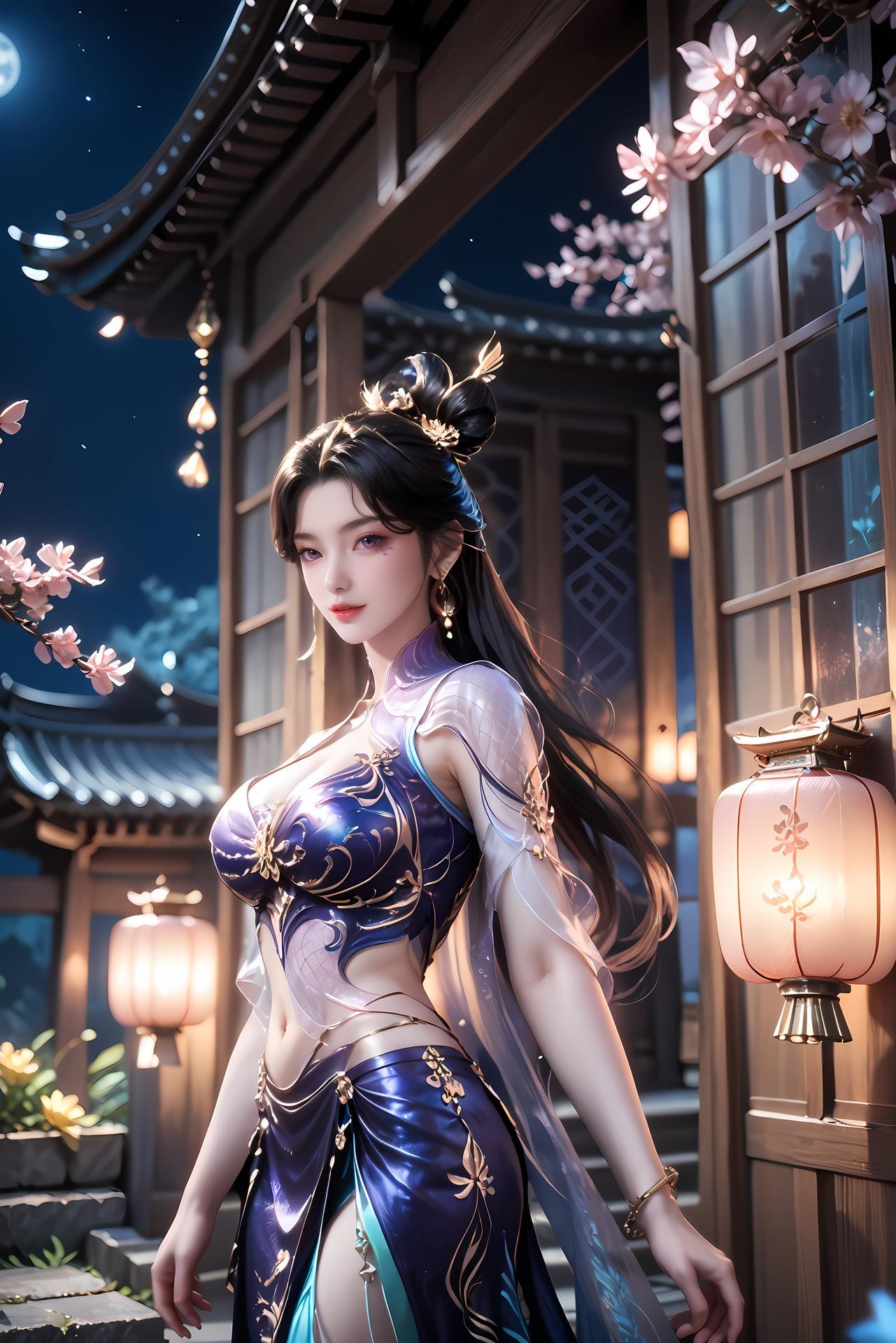 AI Porn - 國漫女神 付馨允 露出ヌード AI画像ギャラリー 92P