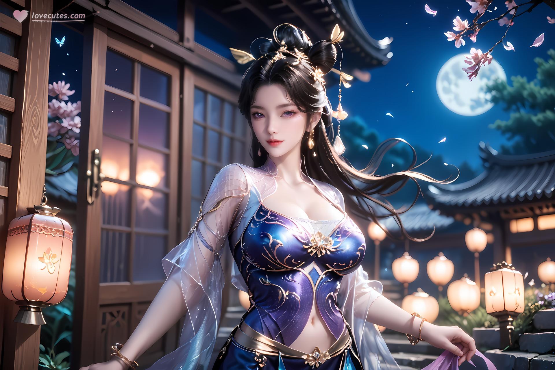 AI Porn - 國漫女神 付馨允 露出ヌード AI画像ギャラリー 92P