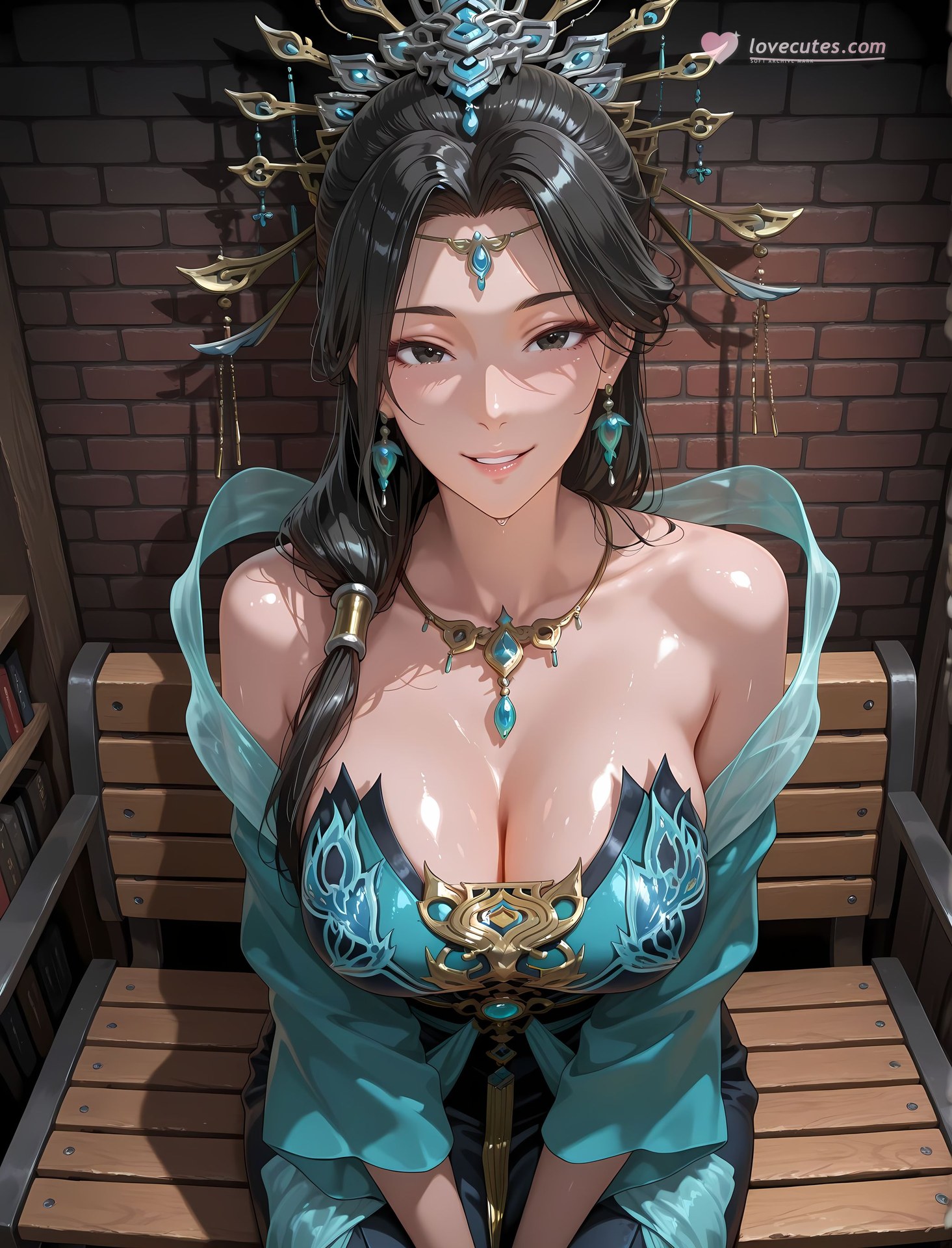 AI Porn - 国漫女神 燕倾霏：紧身衣湿身露穴成人向图集 216P