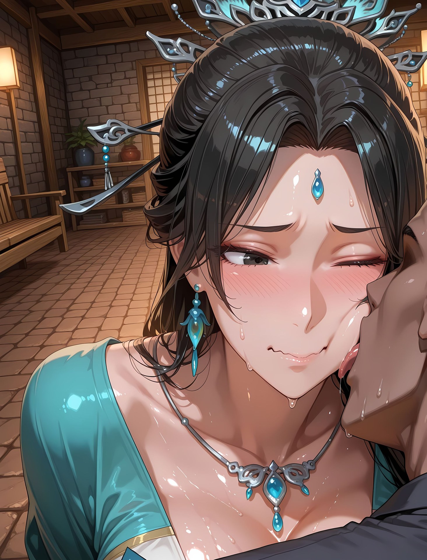 AI Porn - Yan Qingfei đồ bó sát phong cách ướt nude người lớn bộ sưu tập AI 216P