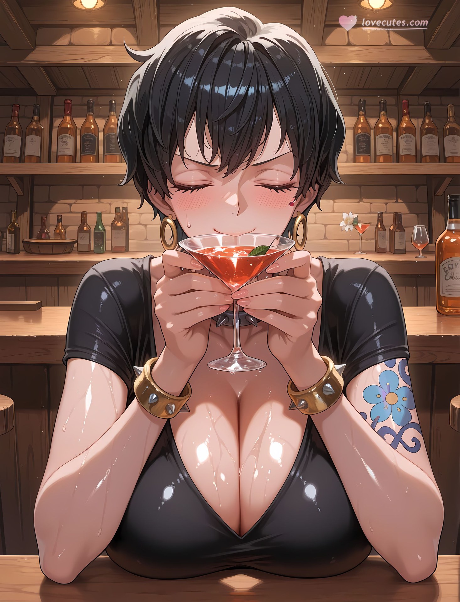 AI Porn - 一人之下 朵尔：紧身衣浴室湿身露穴成人向图集 236P