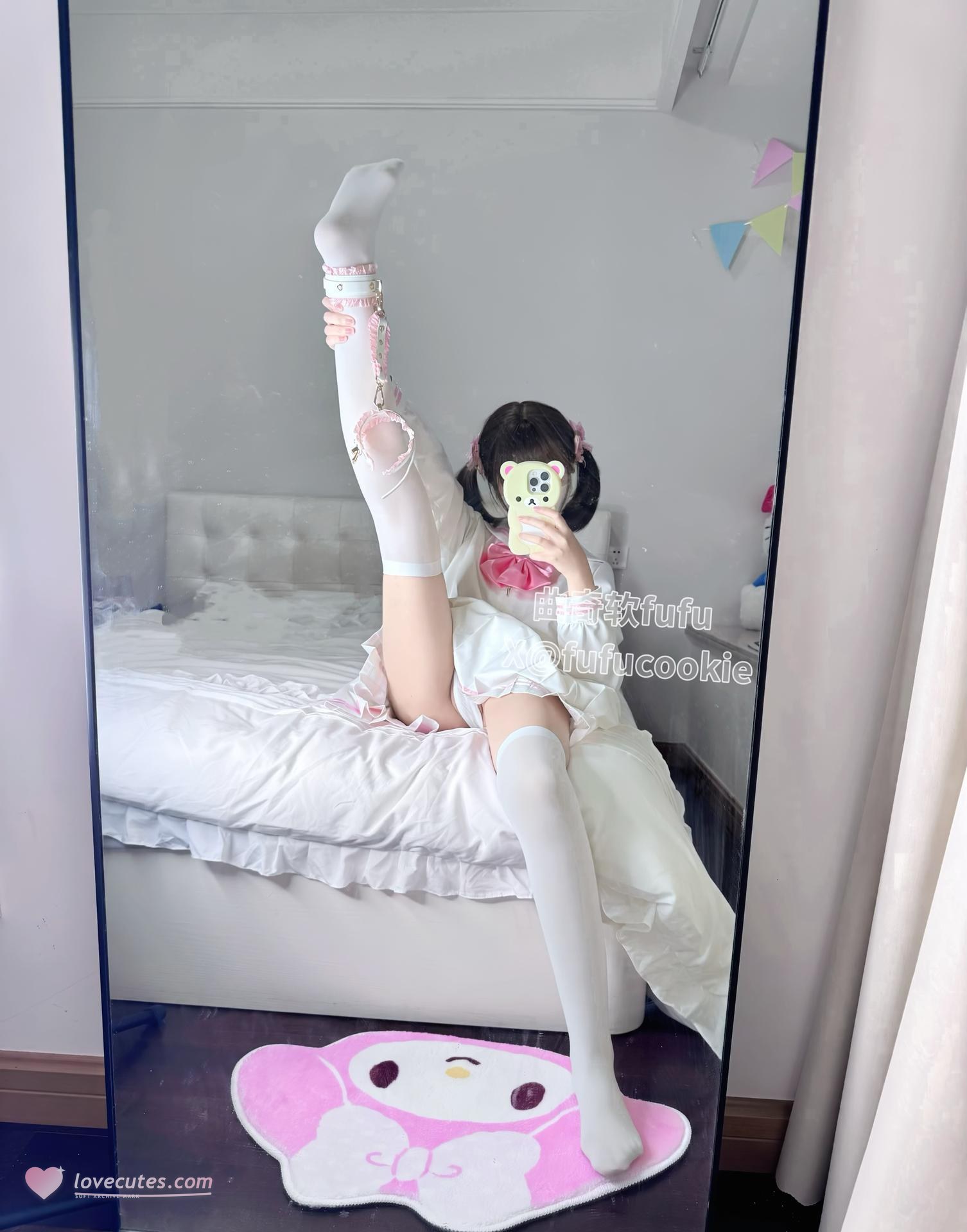 [Private Room] Cookie Soft Fufu โฟโต้เซ็ต white stockings uniform video 26P4V
