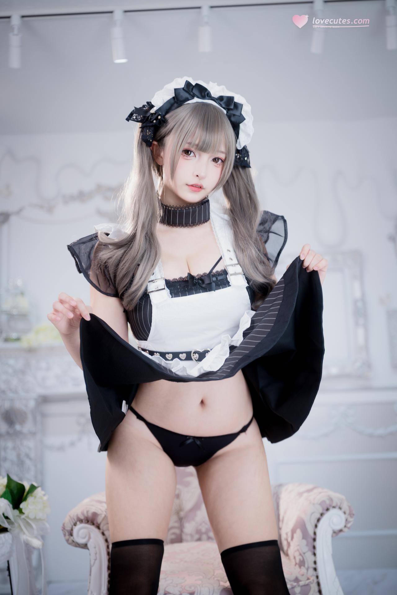 [프라이빗 룸] 神楽坂真冬 - 妄想女仆 黑白女仆情趣 黑丝美腿视频 75P2V