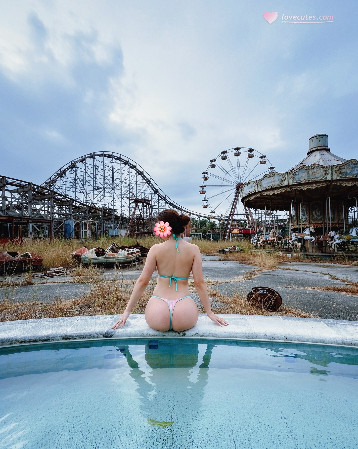 [Private Room] Starstar Dan bộ ảnh private-room photos, outdoor shoot, outdoor exposure theme, video extras 454P22V