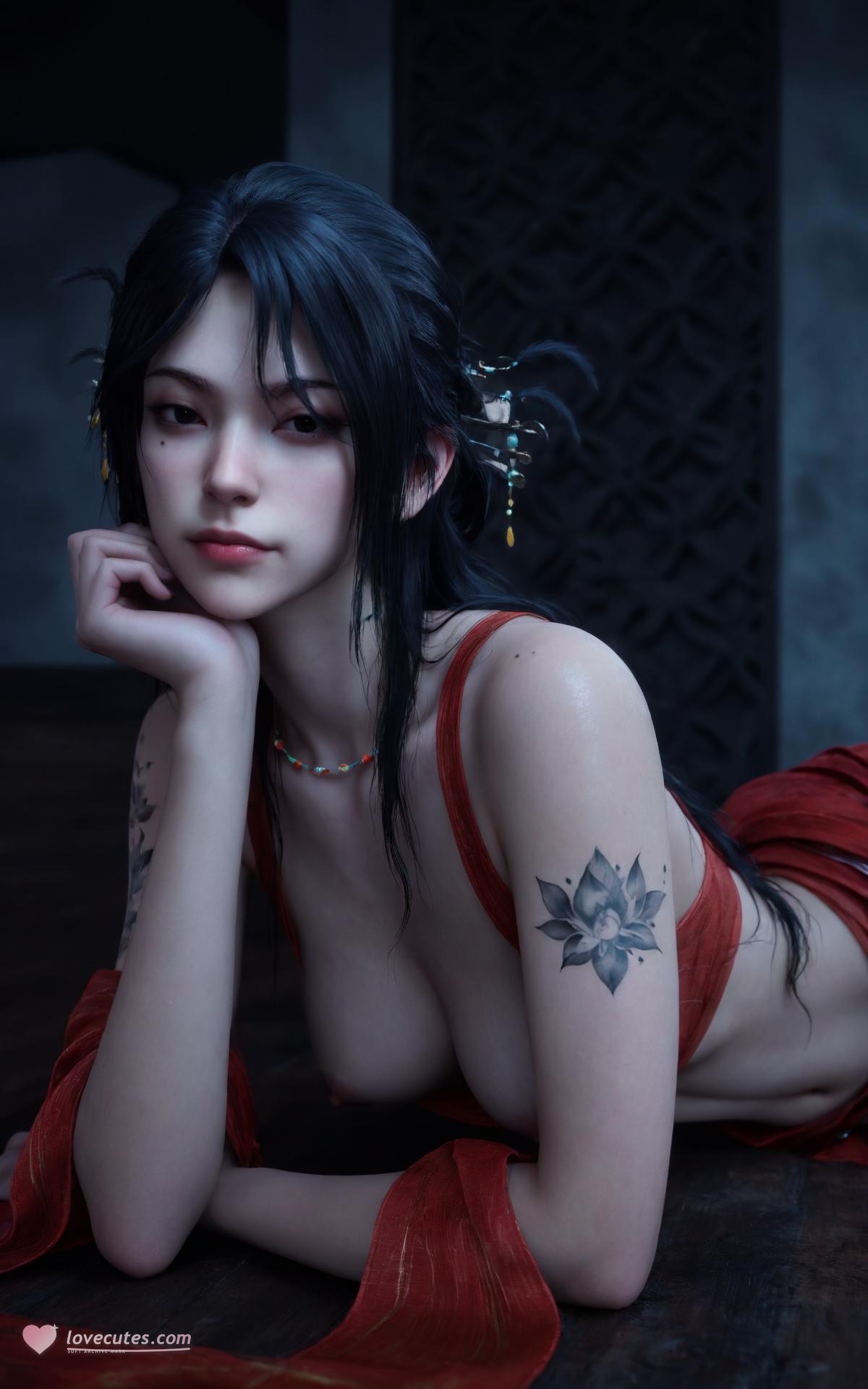 AI Porn - 沧元图 千木：湿身露穴成人向图集 209P