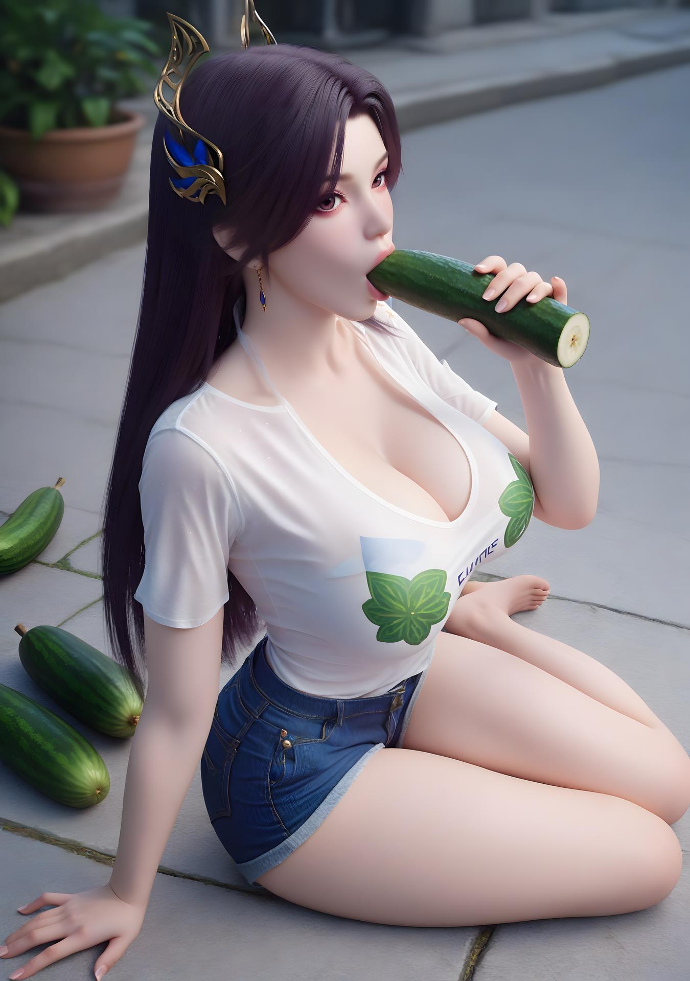 AI Porn - 斗破苍穹 曹颖：紧身衣露穴成人向图集 98P