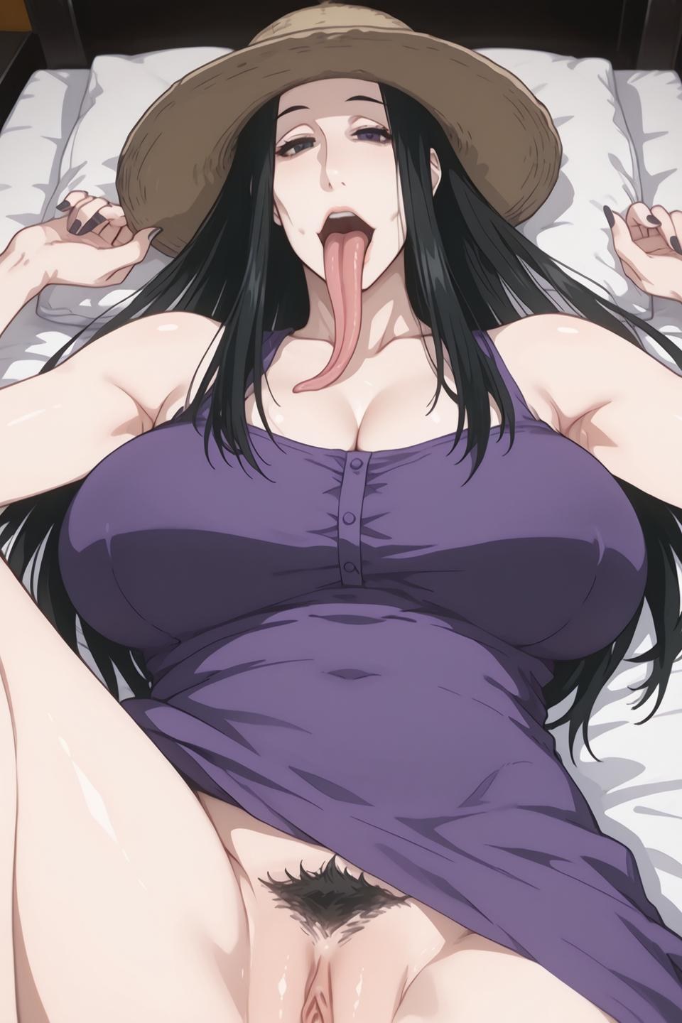 AI Porn - Hachishaku-sama 레이스 란제리 바디수트 젖은 연출 AI 이미지 갤러리 76P