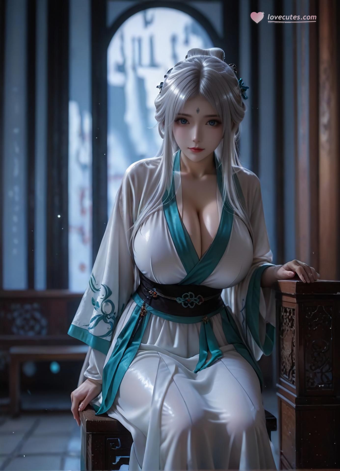 AI Porn - 风灵玉秀 白沐贞：露穴成人向图集 106P