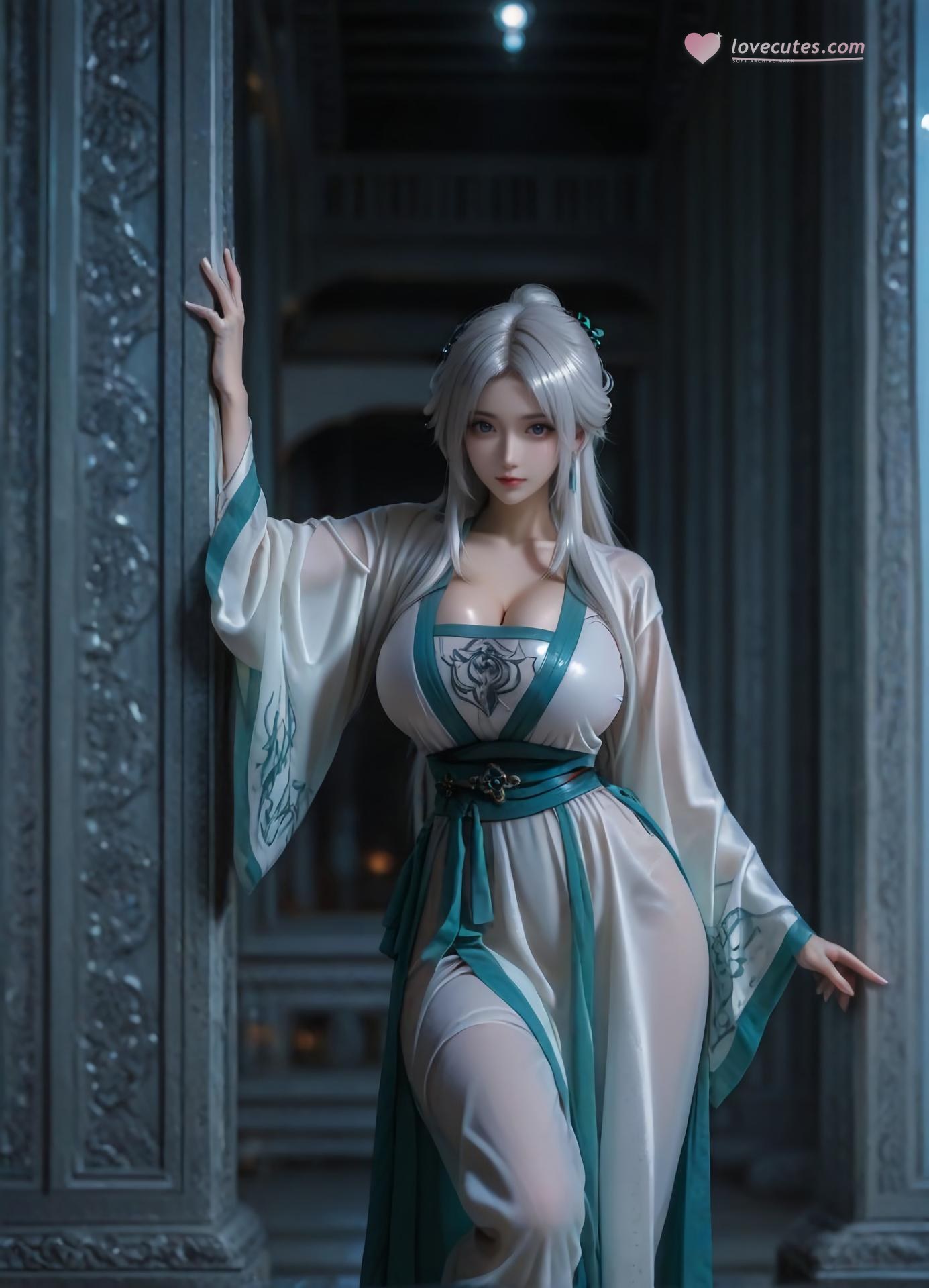 AI Porn - 风灵玉秀 白沐贞：露穴成人向图集 106P