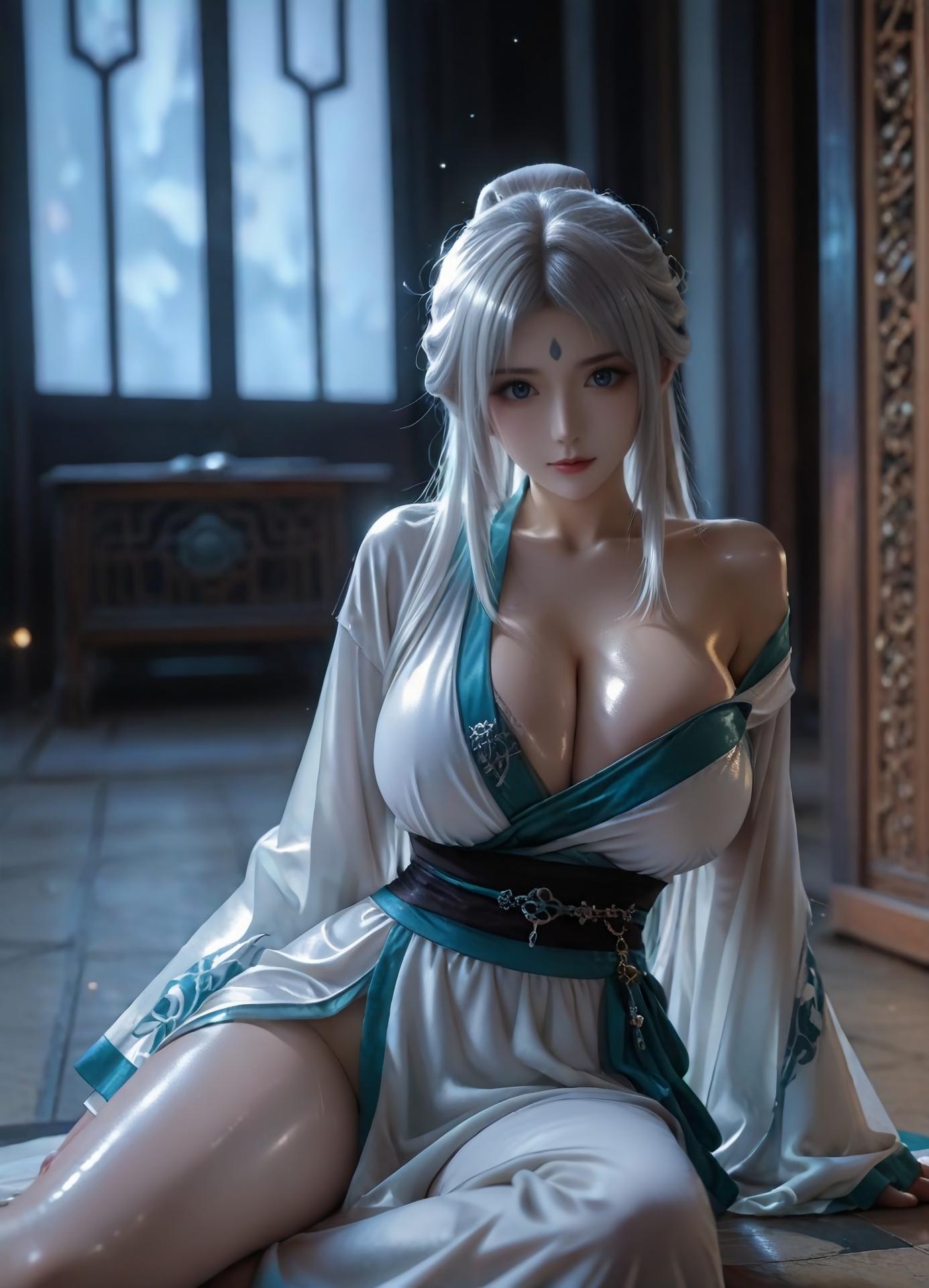 AI Porn - 風靈玉秀 白沐貞：露穴成人向圖集 106P