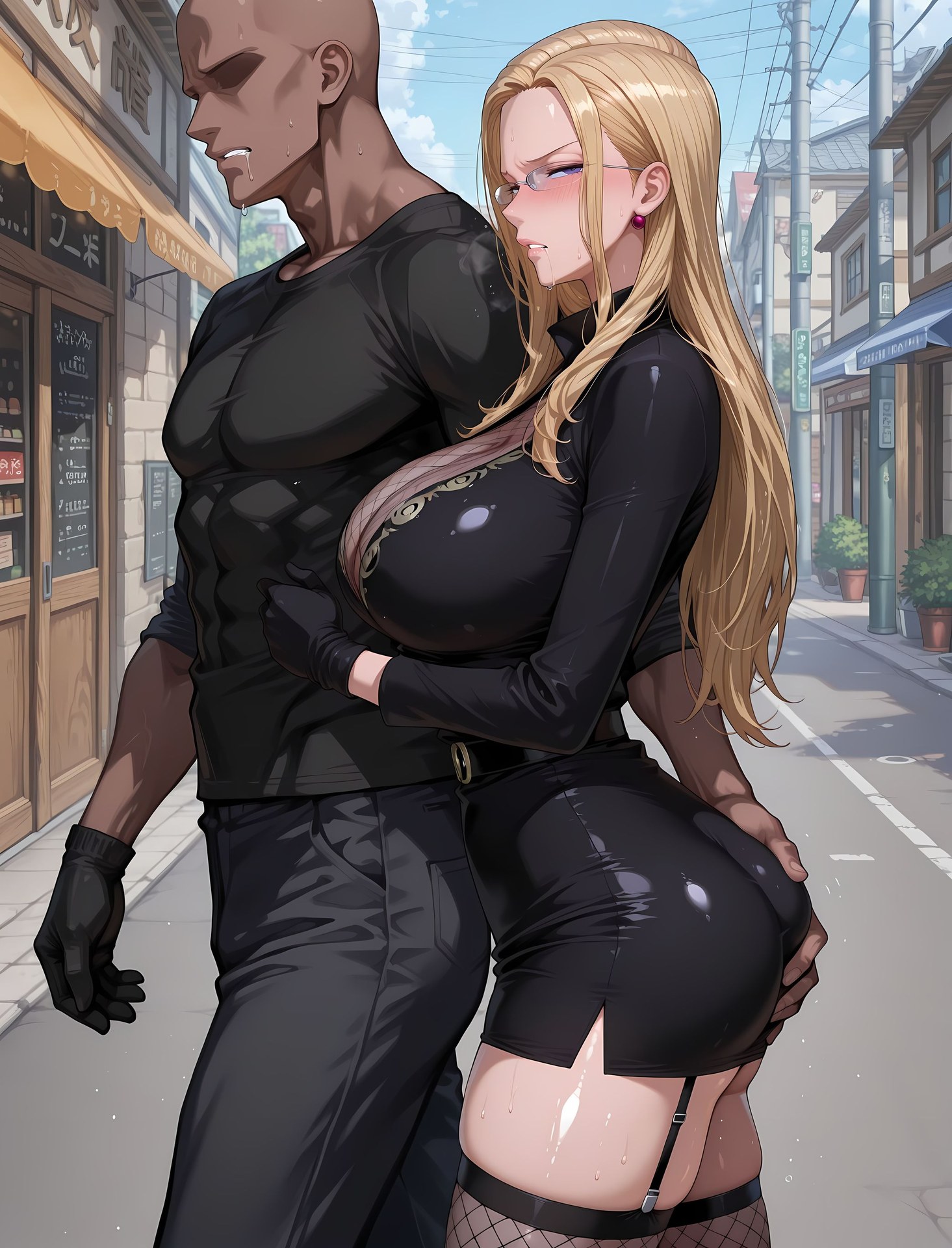 AI Porn - 海贼王 卡莉法：黑丝紧身衣制服湿身露穴成人向图集 189P