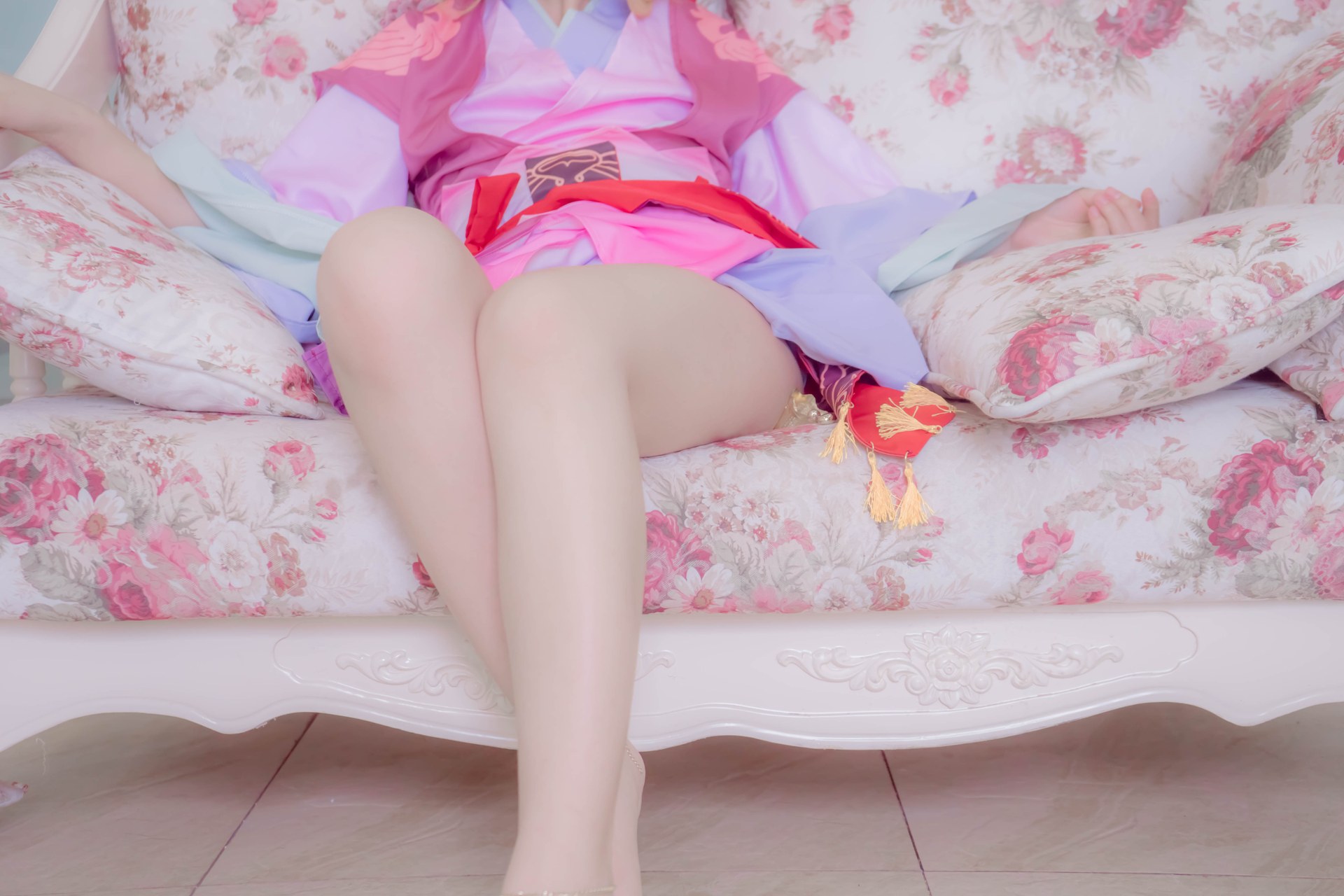 [คอสเพลย์] Shaonvyinghua - Tushan Honghong ชุดชั้นในลูกไม้เซ็ตผู้ใหญ่ 81P