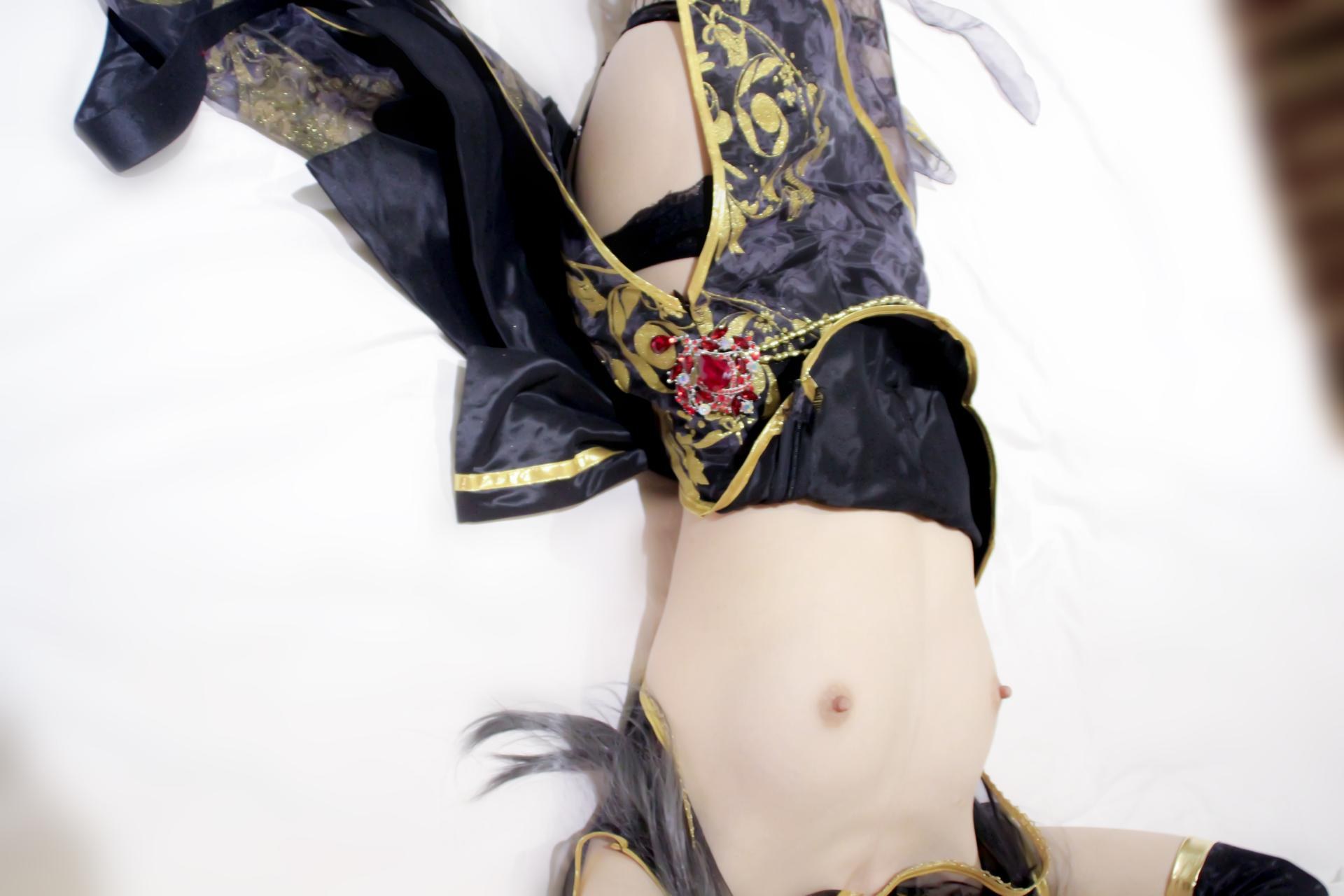 [Cosplay] Shaonvyinghua - Luo Tianyi Canary Black Stockings Fishnet Adult Set 15P
