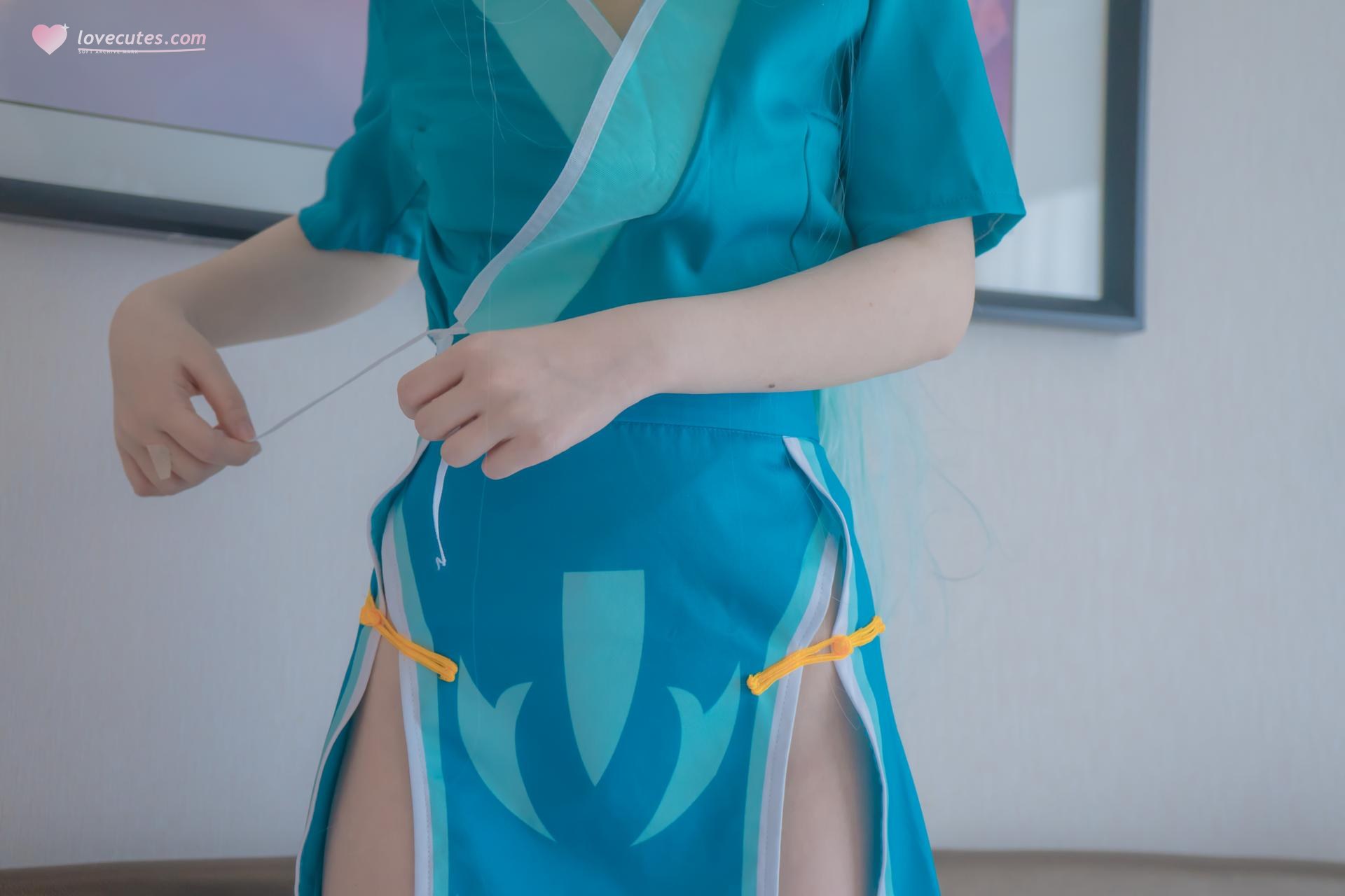 [Cosplay] Shaonvyinghua - Kiyohime White Stockings Lingerie Adult Character Set 88P1V