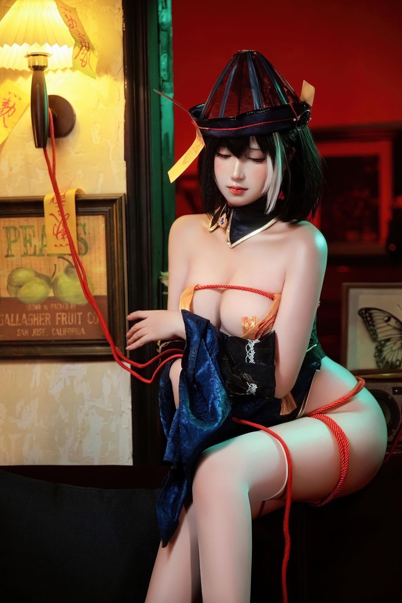 [cosplay] 三度_69 - 碧蓝航线 华甲小僵尸：僵尸旗袍大尺度角色还原 80P1V