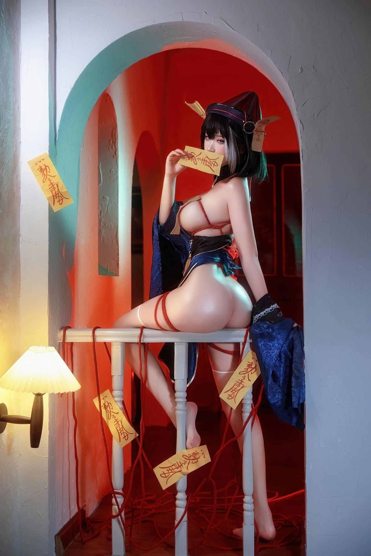 [cosplay] 三度_69 - 碧蓝航线 华甲小僵尸：僵尸旗袍大尺度角色还原 80P1V